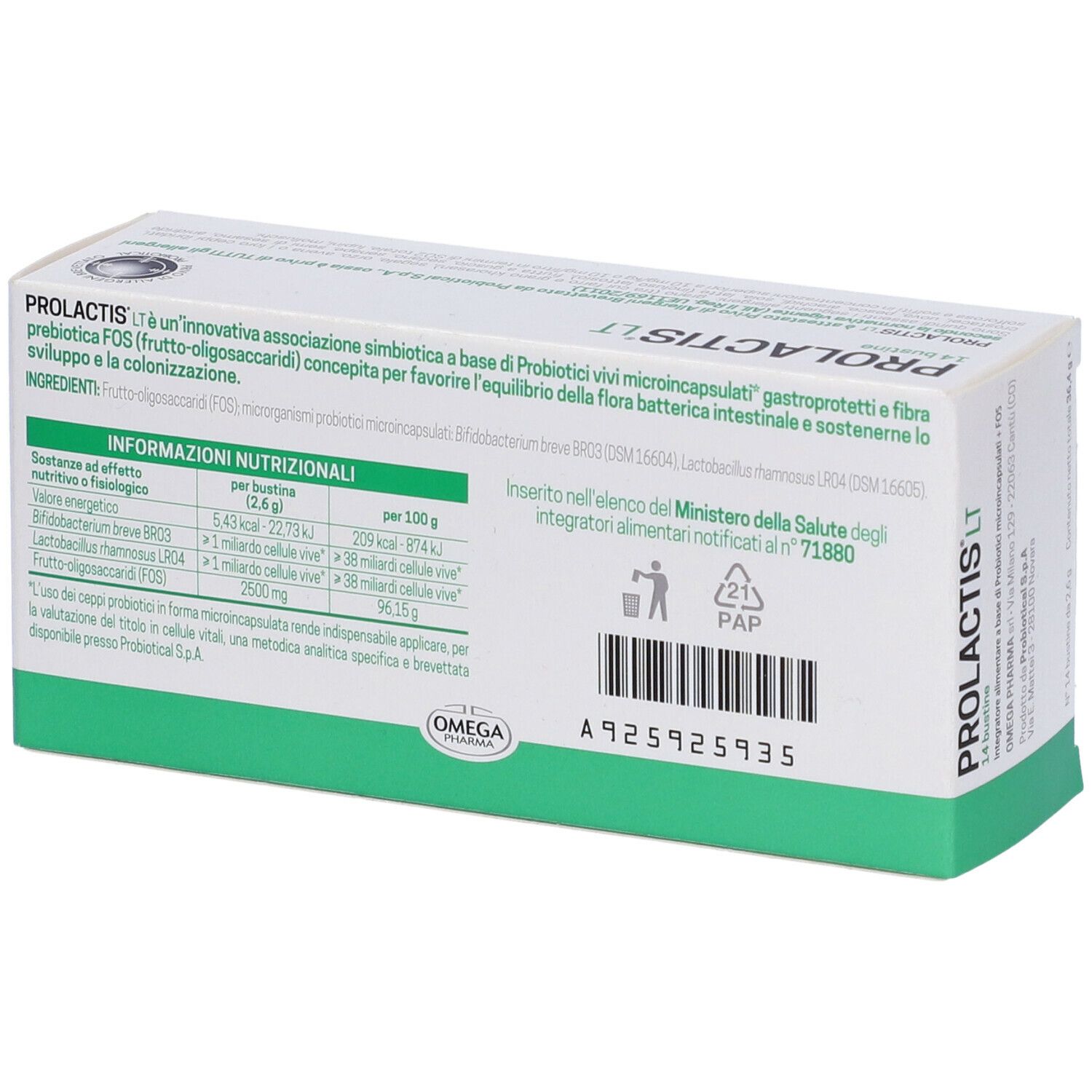 PROLACTIS® LT Bustine