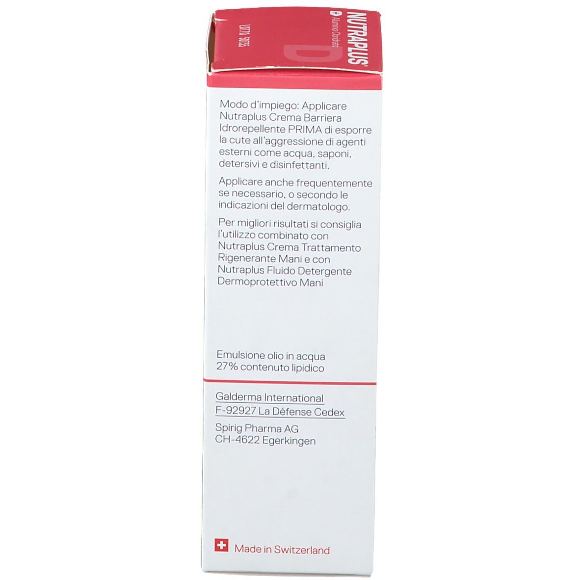 Nutraplus® Wasserabweisende Barrierecreme Hände