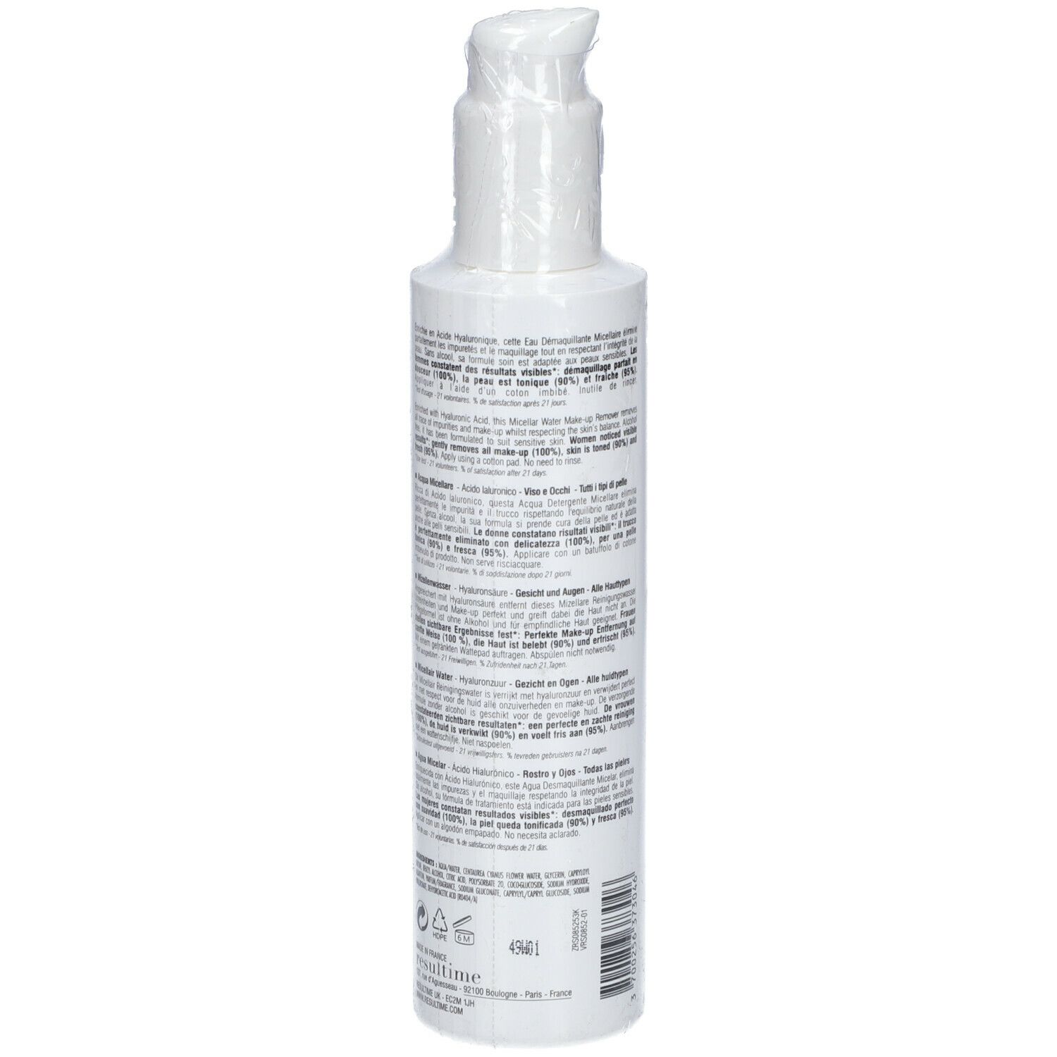 Resultime Eau Micellaire Acide Hyaluronique