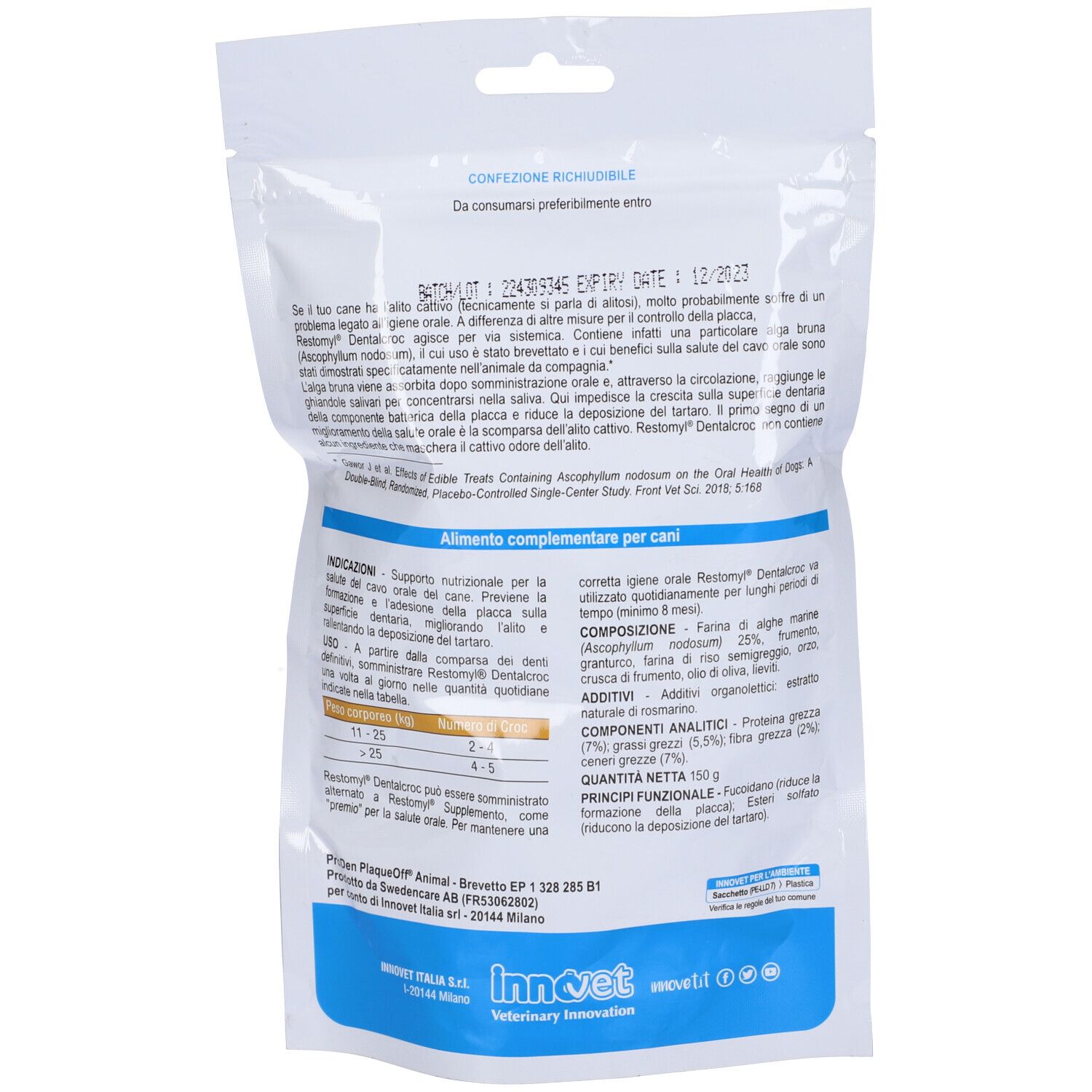 Restomyl Dentalcroc Hunde Größe Medium Large und Giant Umschlag 150 G