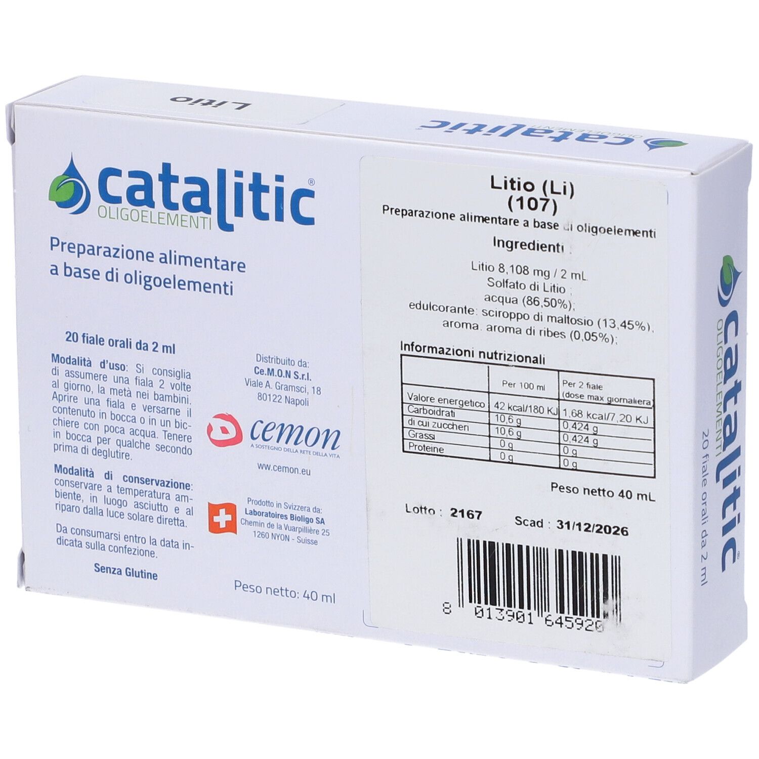 Cemon catalitic® Oligoéléments lithium