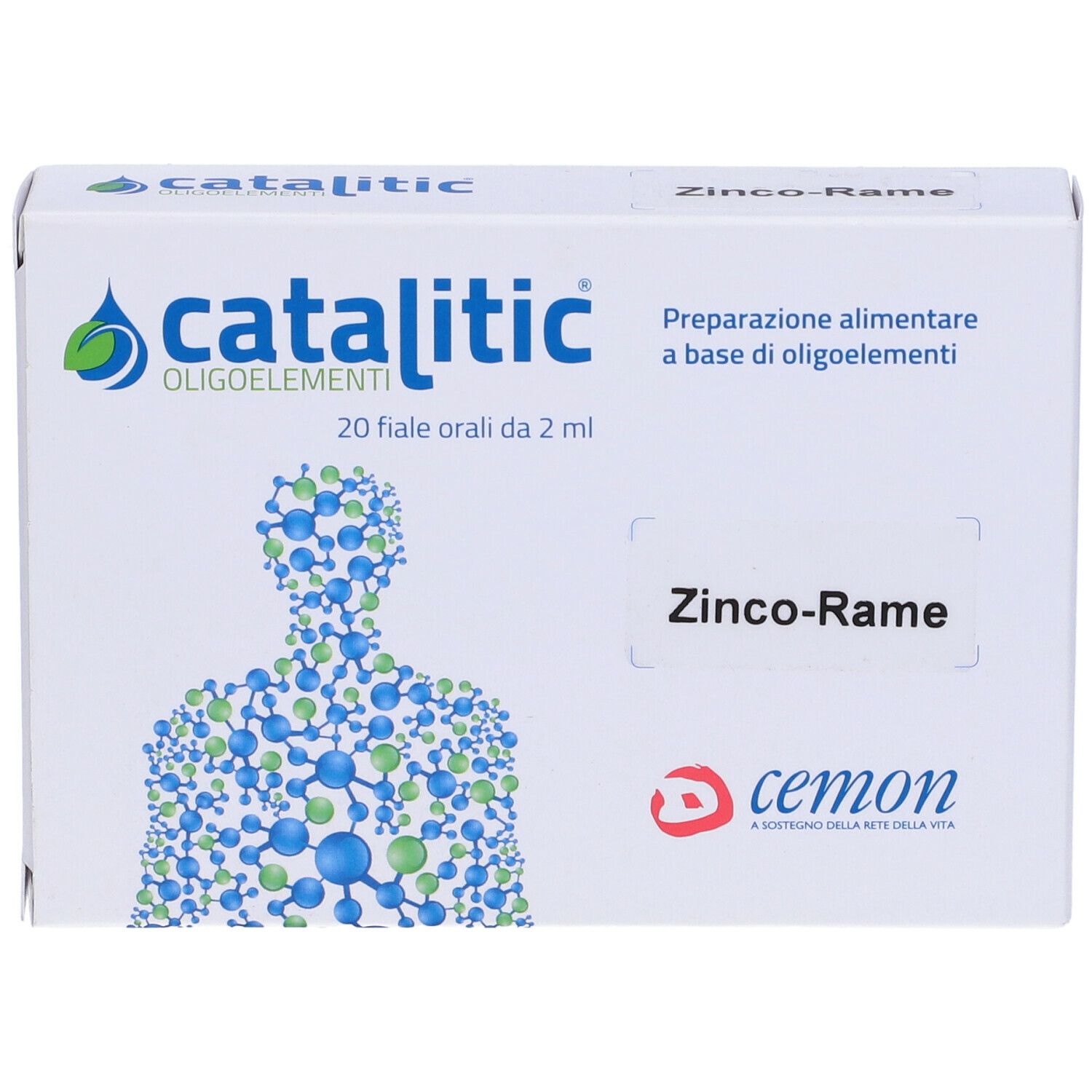 Katalytische Spurenelemente Zink Kupfer Zn-Cu 20 Fläschchen 2 Ml