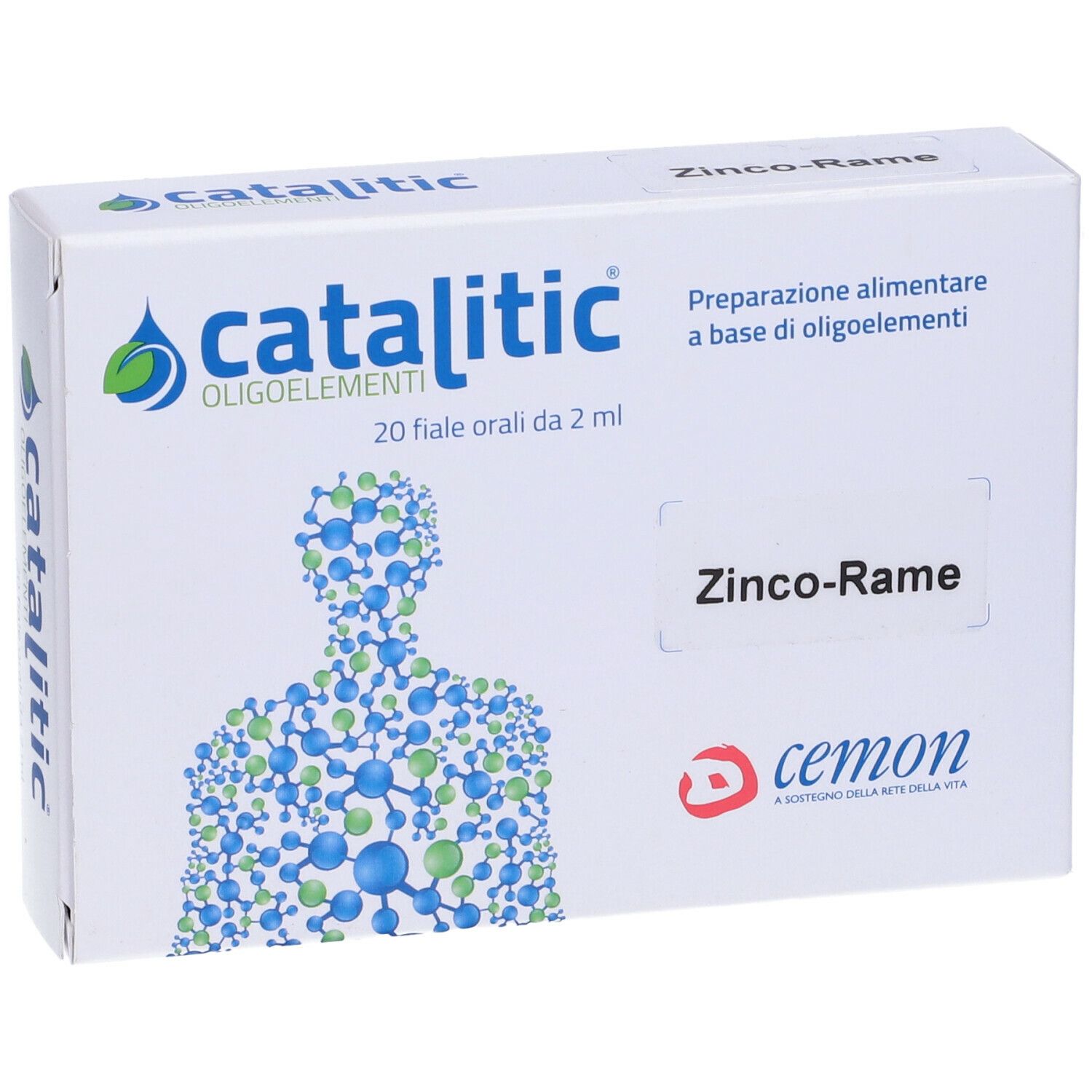 Katalytische Spurenelemente Zink Kupfer Zn-Cu 20 Fläschchen 2 Ml