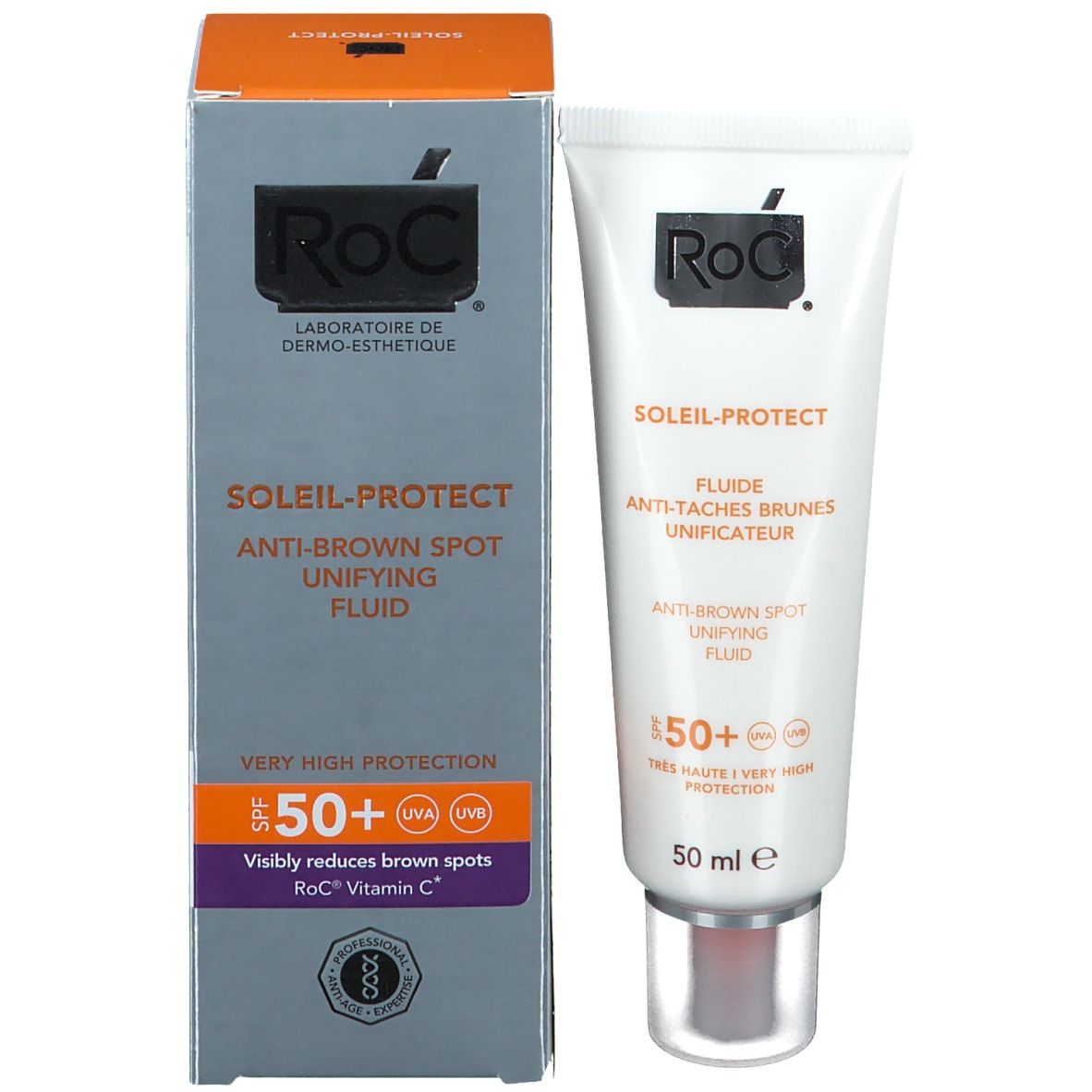 RoC® Soleil Protect Fluide Anti-Taches Brunes Unificateur SPF50+