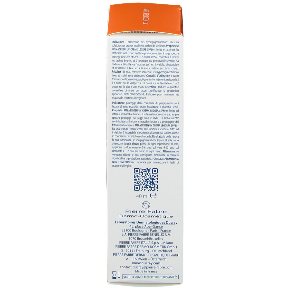 Ducray Melascreen UV crème légère SPF 50+