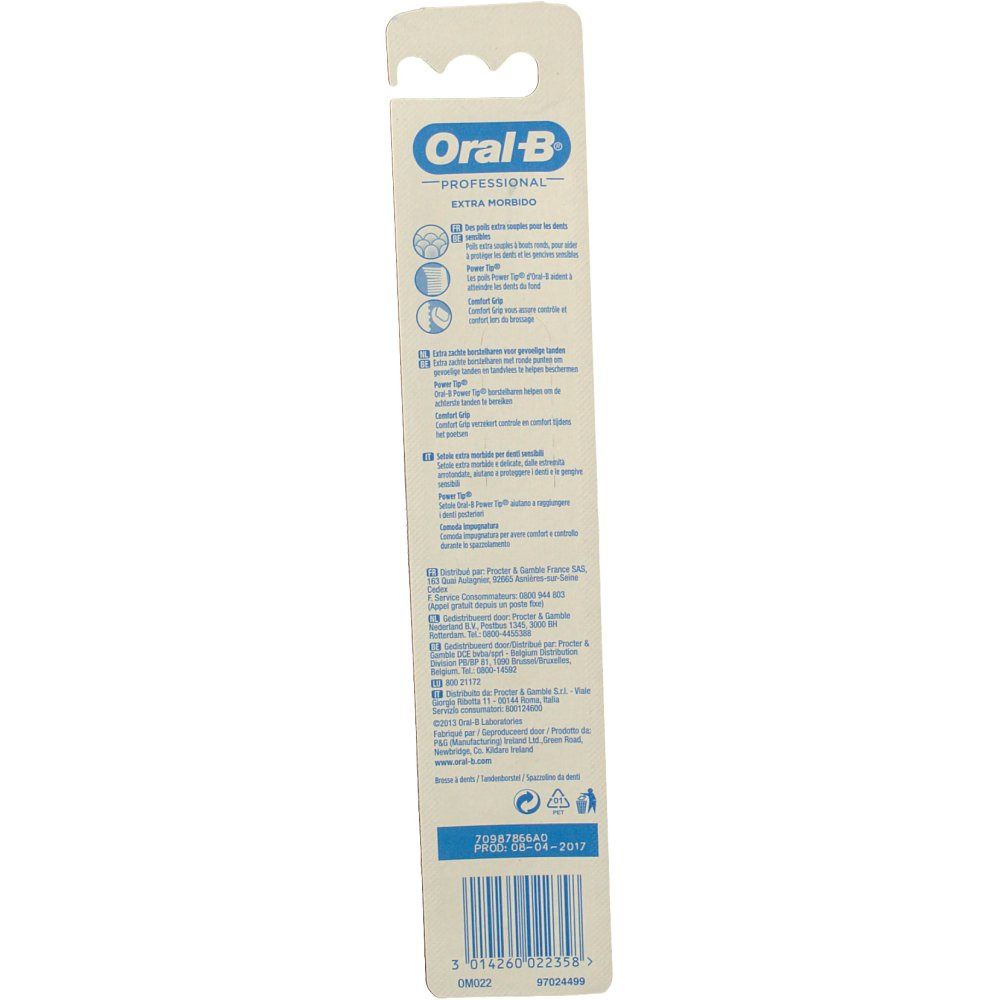 Oral-B Professional sensitive brosse à dents extra souple