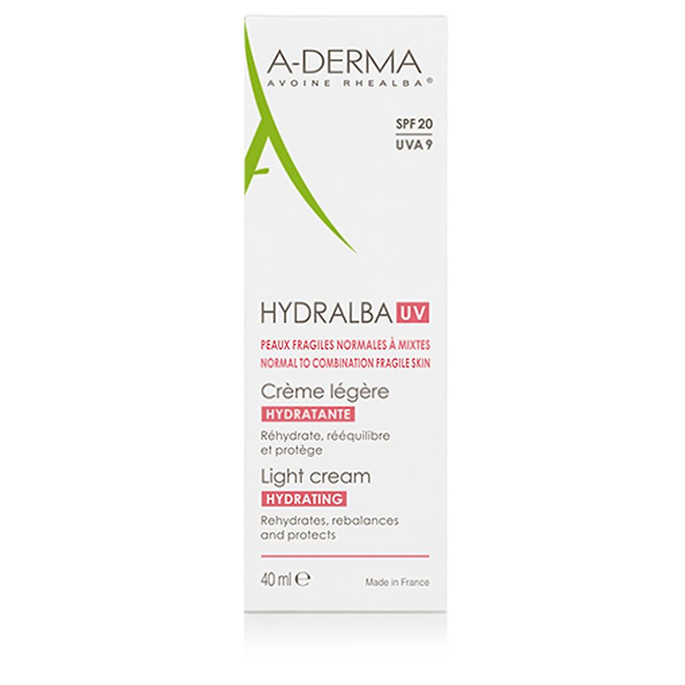 A-Derma Hydralba UV crème hydratante légère SPF 20