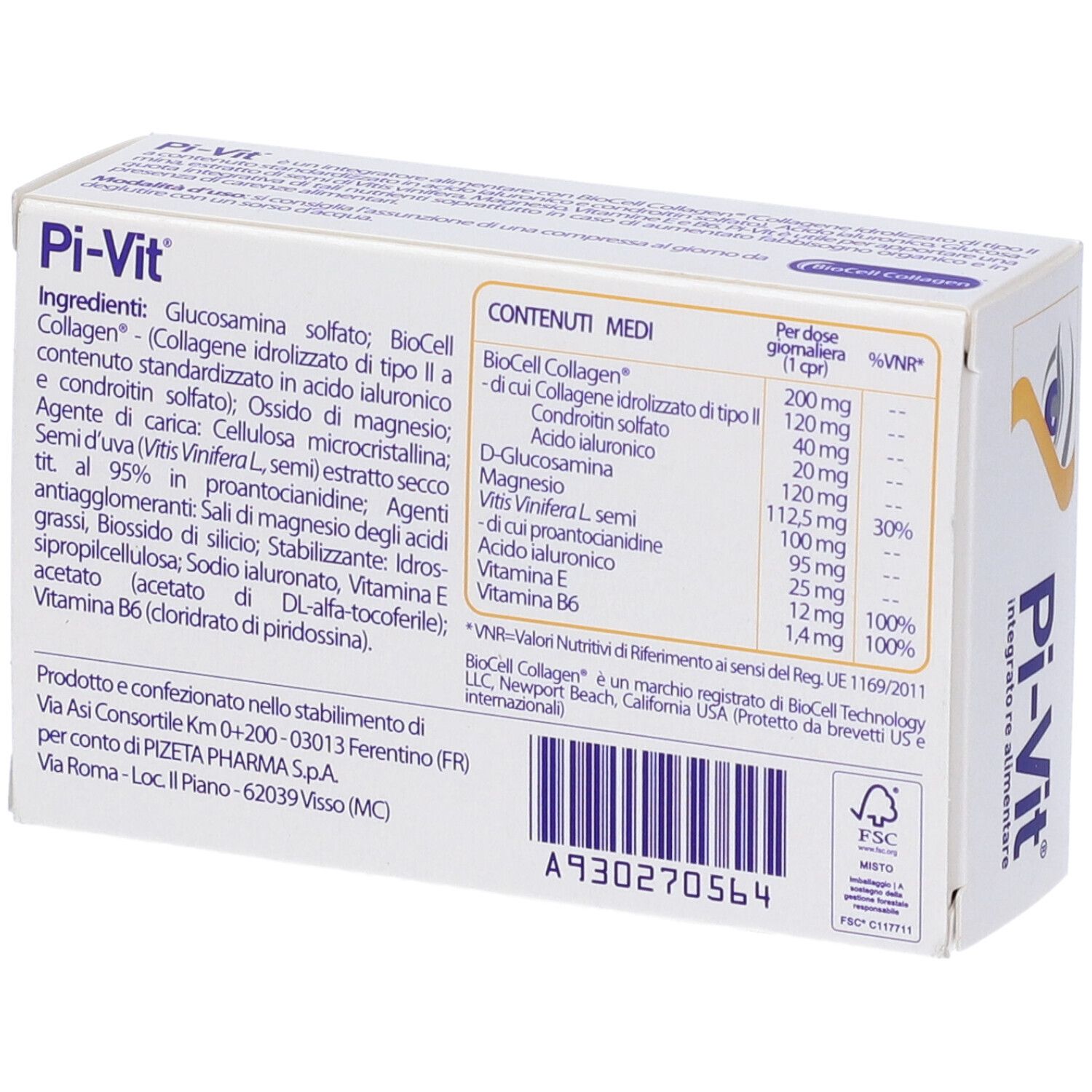 PIZETA Pharma Pi-Vit Complément alimentaire