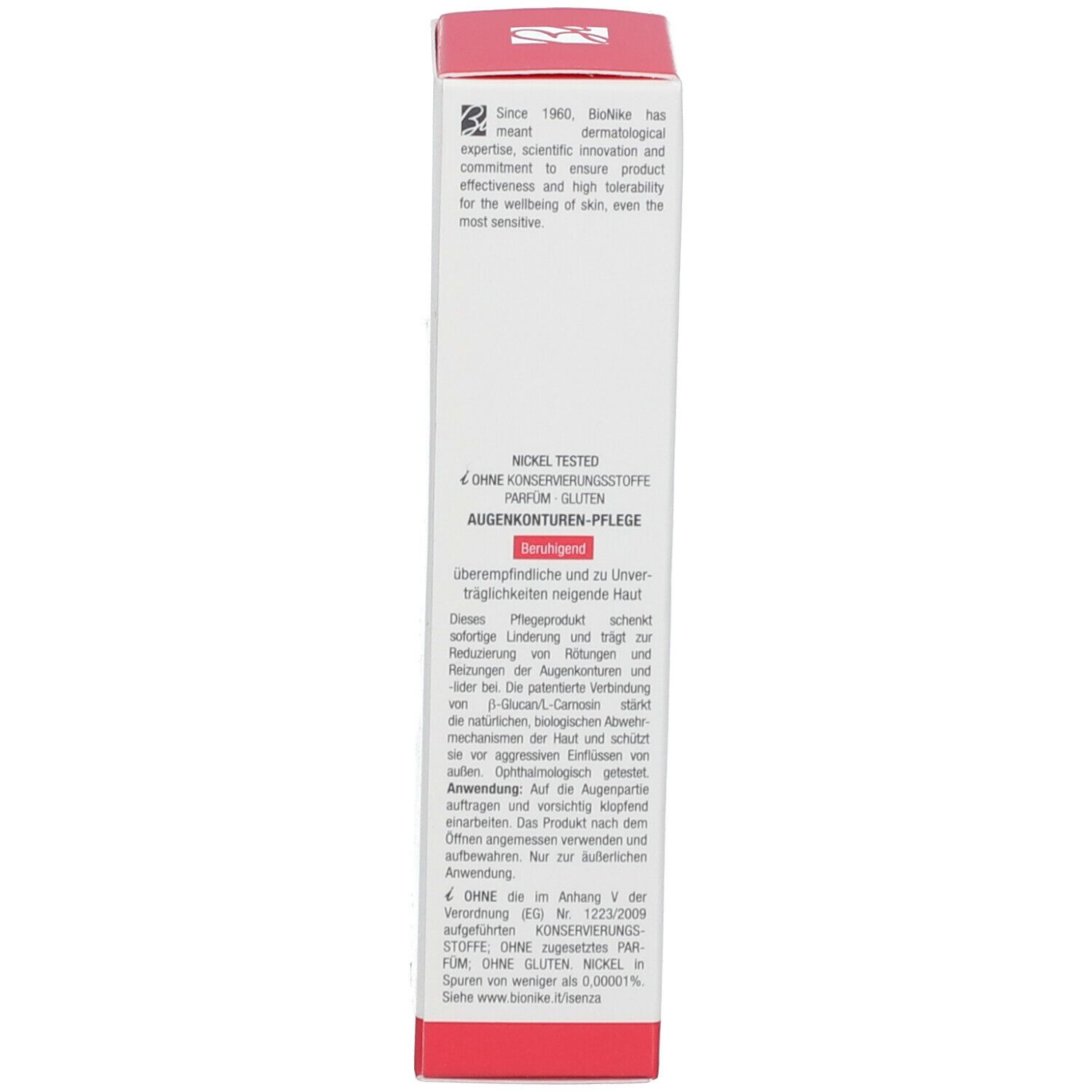 BioNike DEFENCE TOLERANCE Contour des Yeux Apaisant