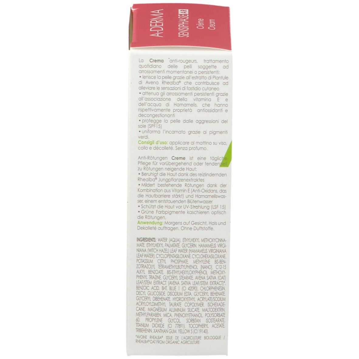 A-Derma Sensiphase AR Crème anti-Rougeurs SPF15