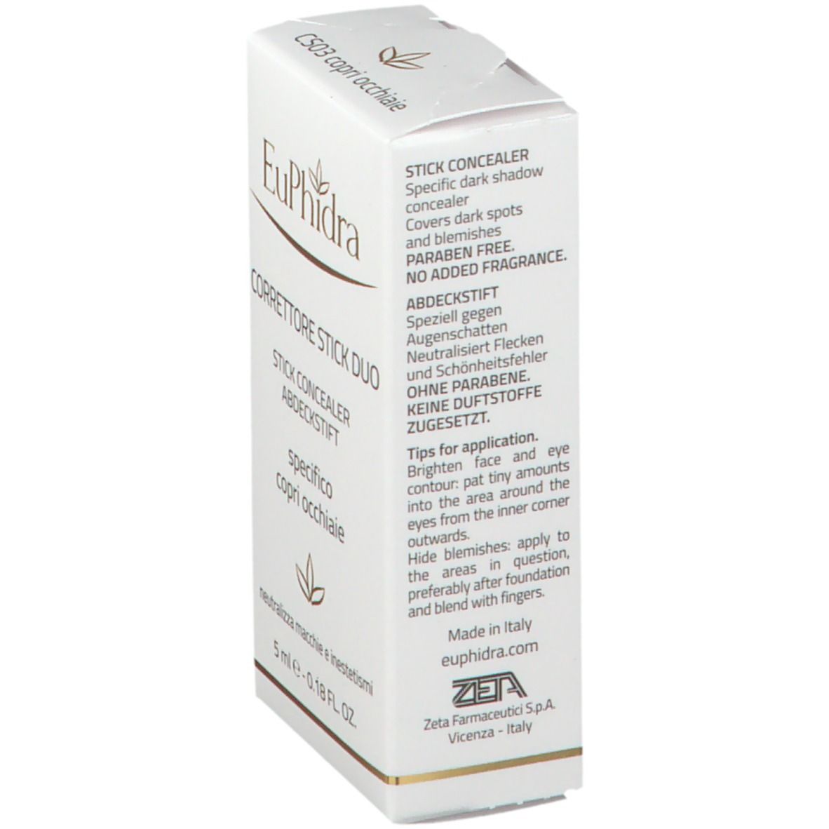 EuPhidra Correcteur Stick Duo CS03 Jaune