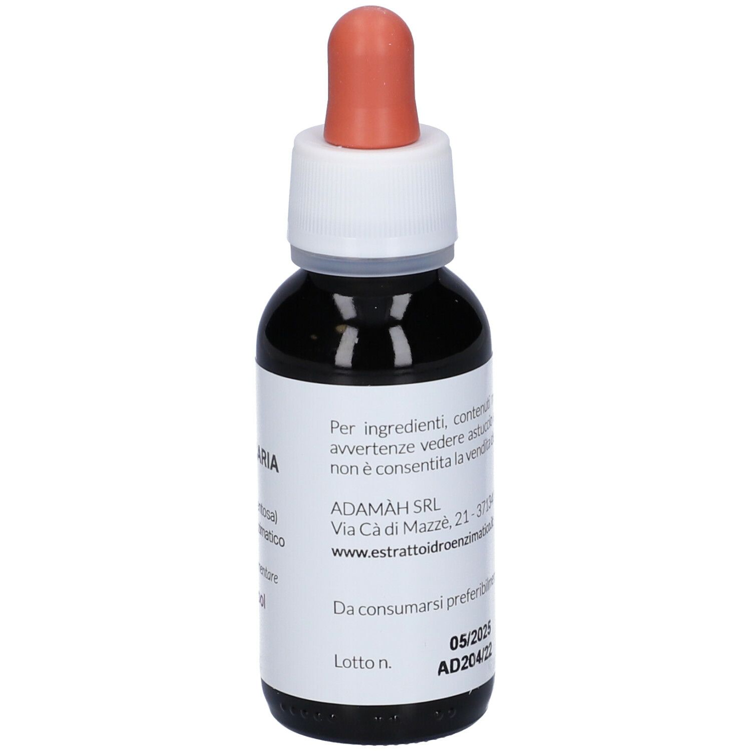 Braune Glasflasche mit Tropfer. Aufdruck: EIE Uncaria, 60 ml, No-Alkohol. Etikett mit Herstelleradresse.