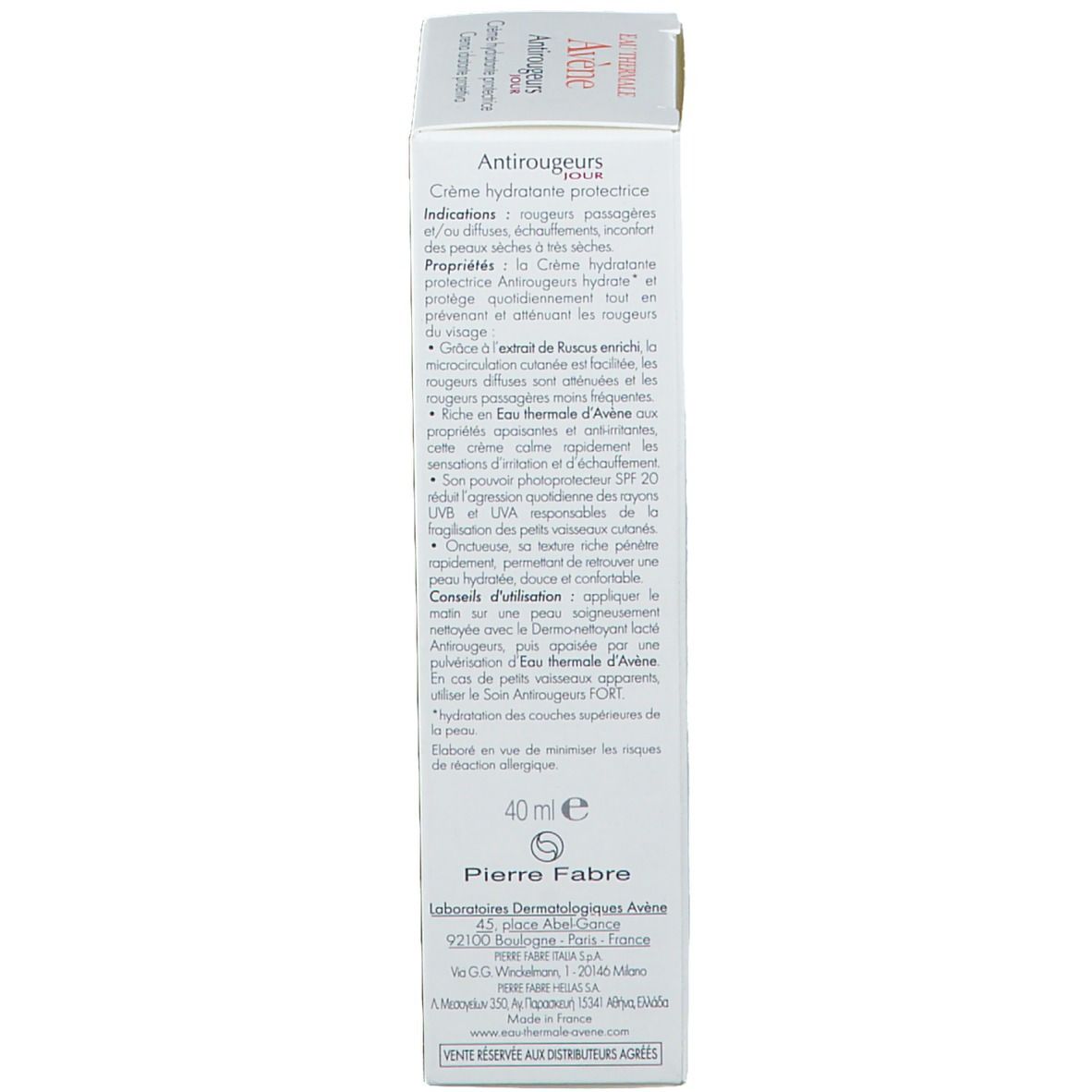 Avène Antirougeurs JOUR Feuchtigkeitscreme mit LSF 20