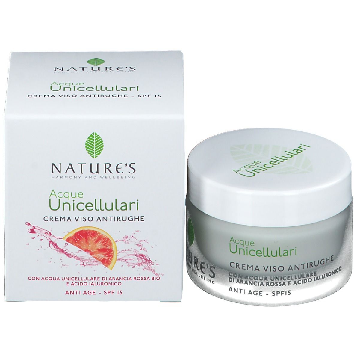 NATURE'S Acque Unicellulari Anti-Falten-Gesichtscreme LSF 15