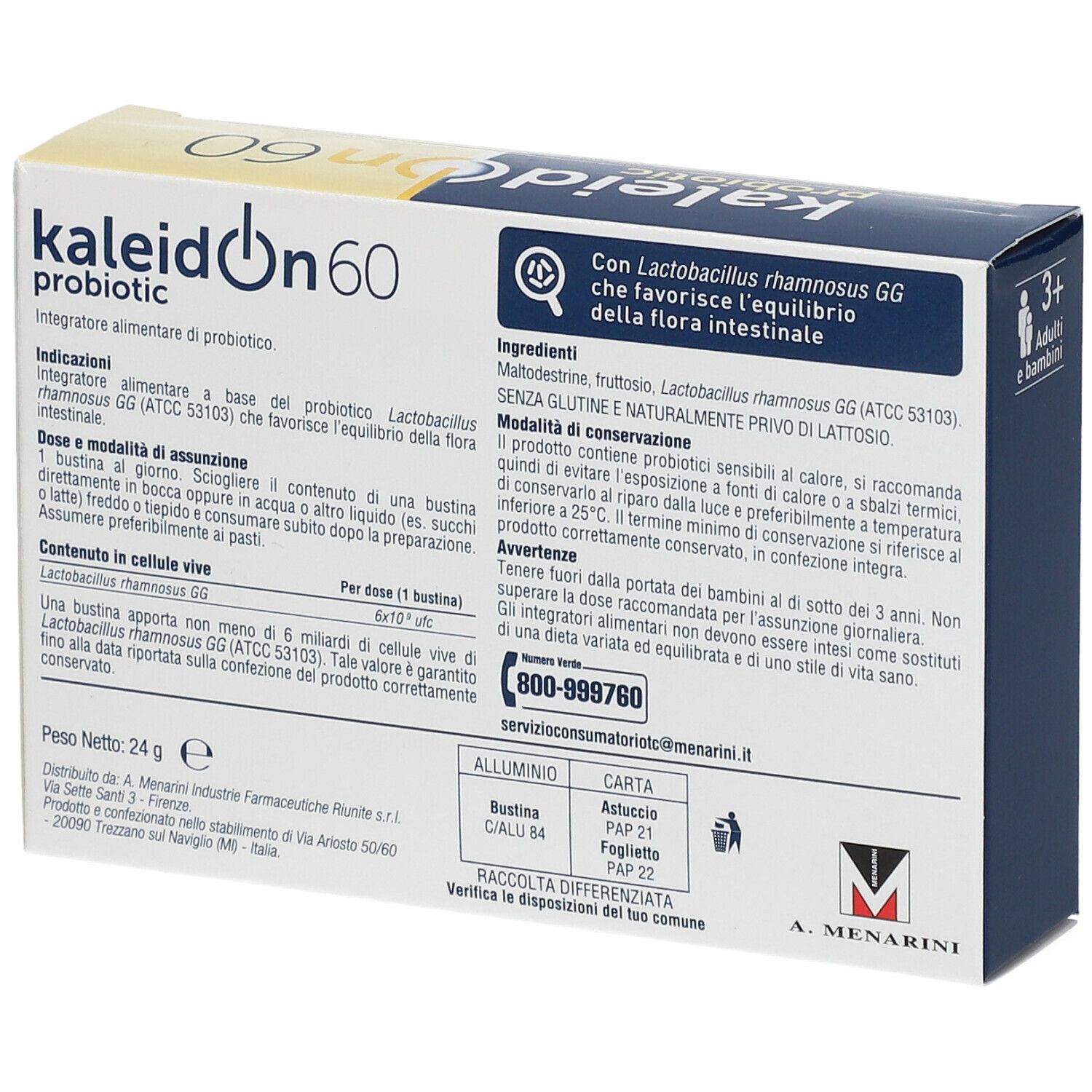 KALEIDON PROBIOTIC 60 12BUST