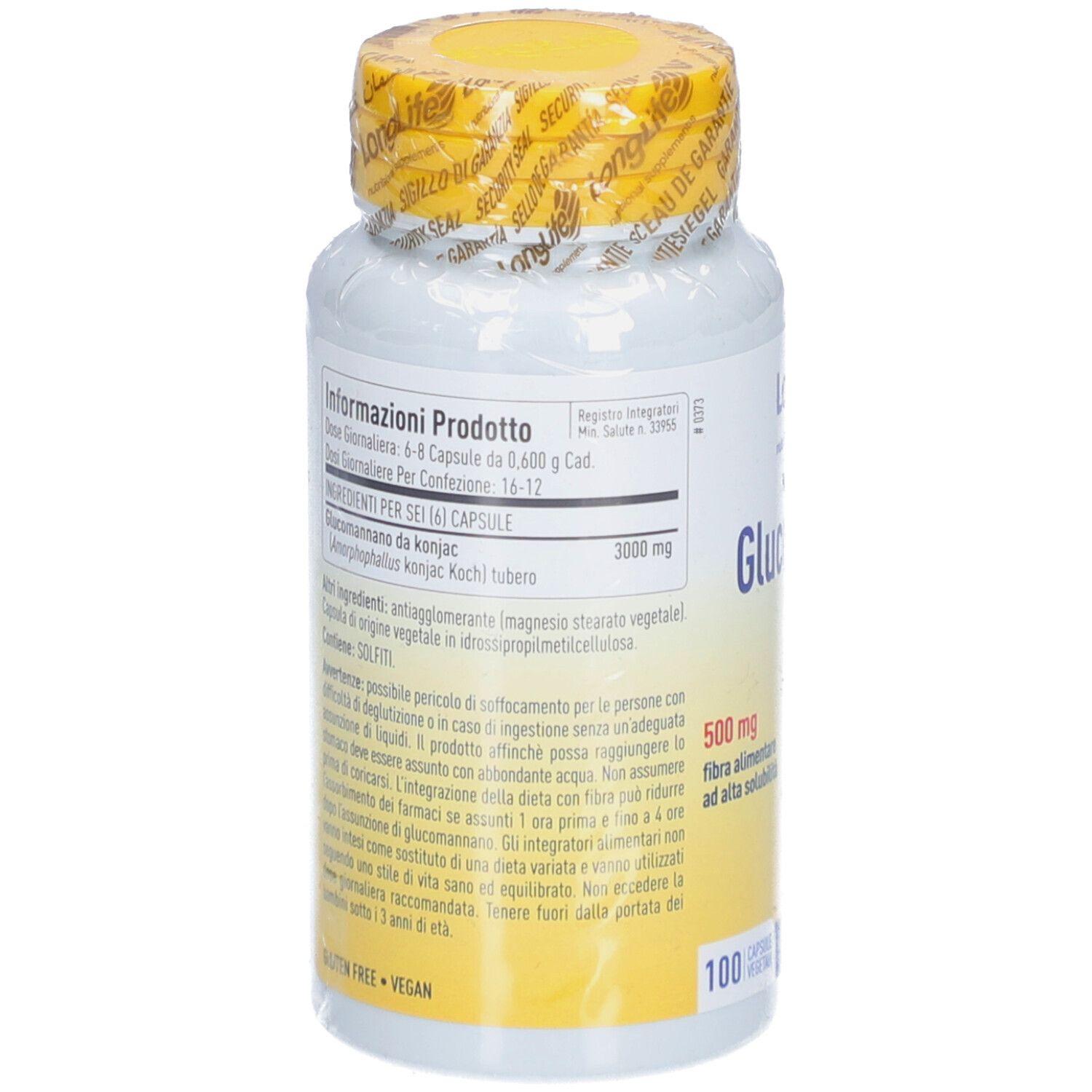 LongLife Glucomannan 500mg Kapseln