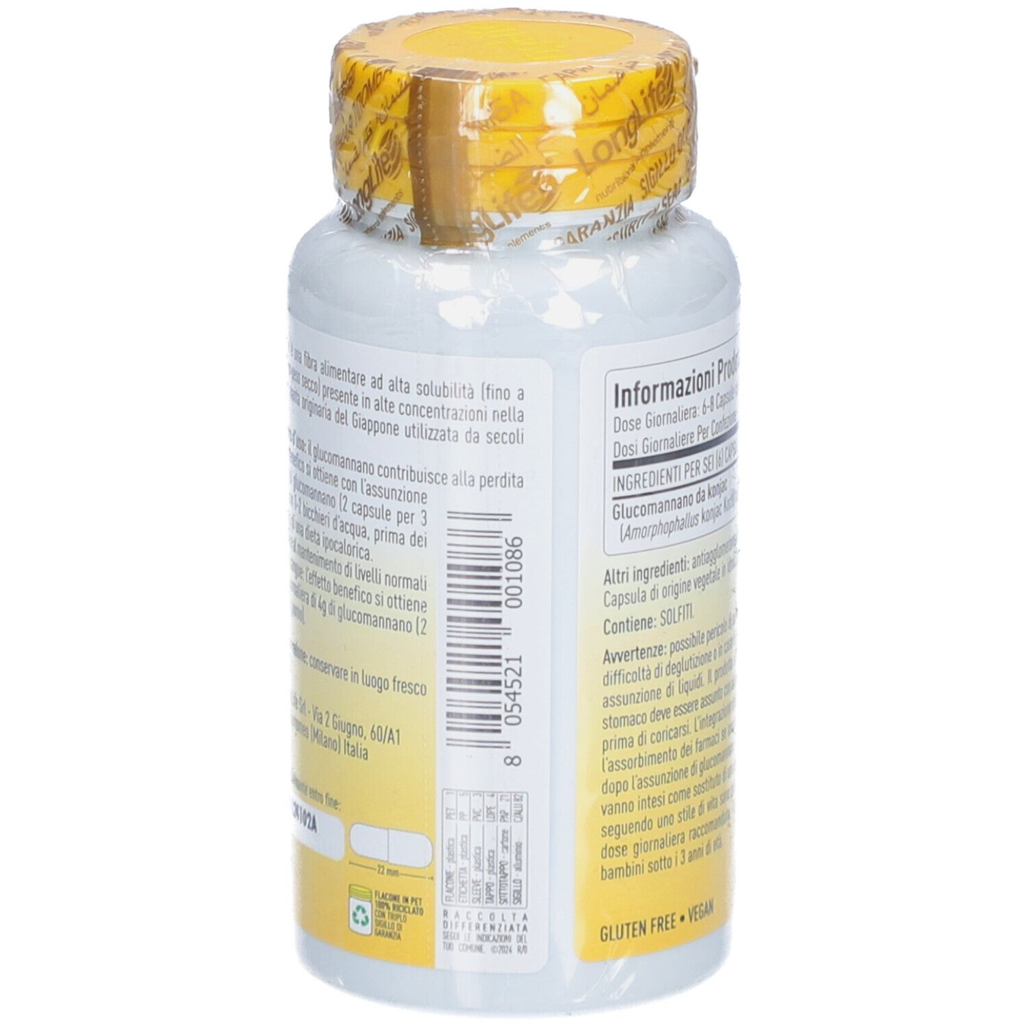 LongLife Glucomannan 500mg Kapseln