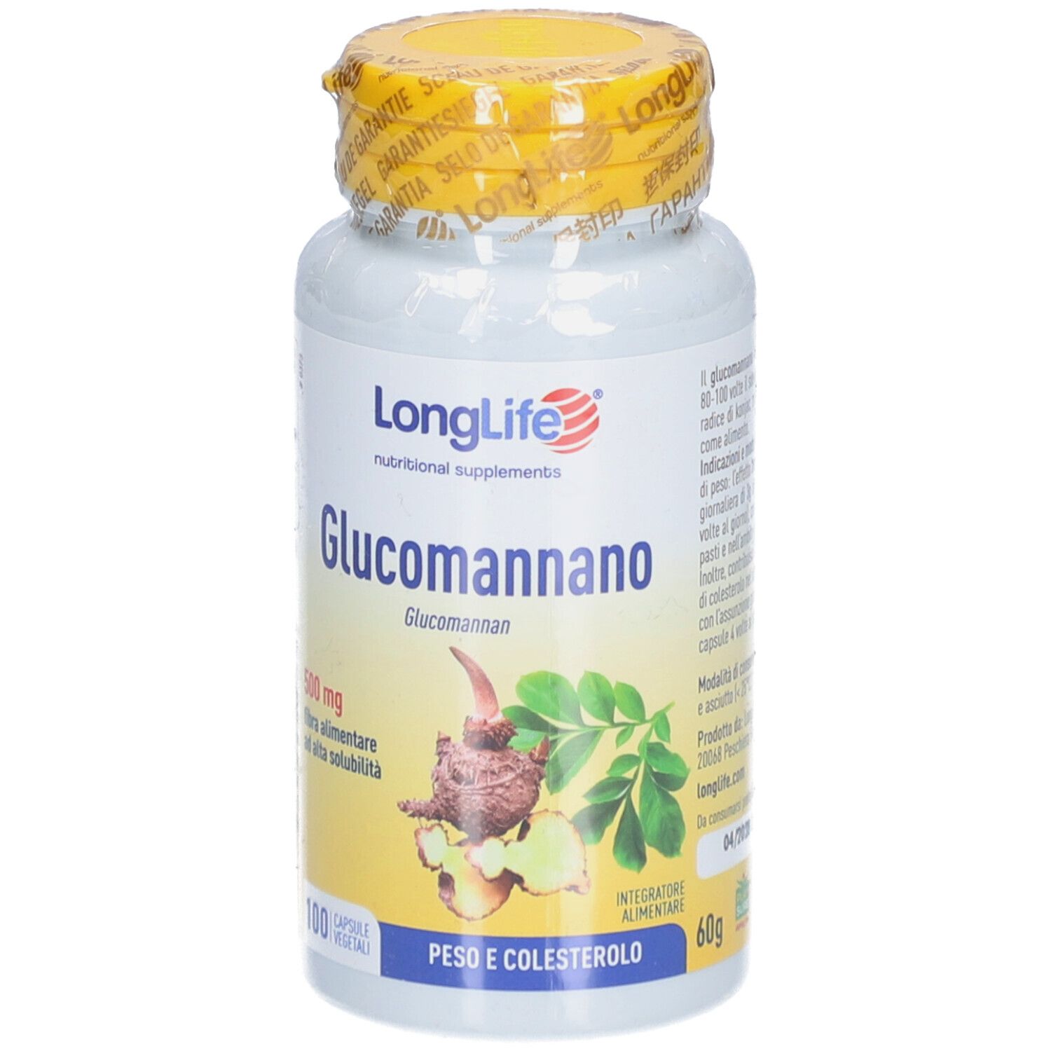 LongLife Glucomannan 500mg Kapseln