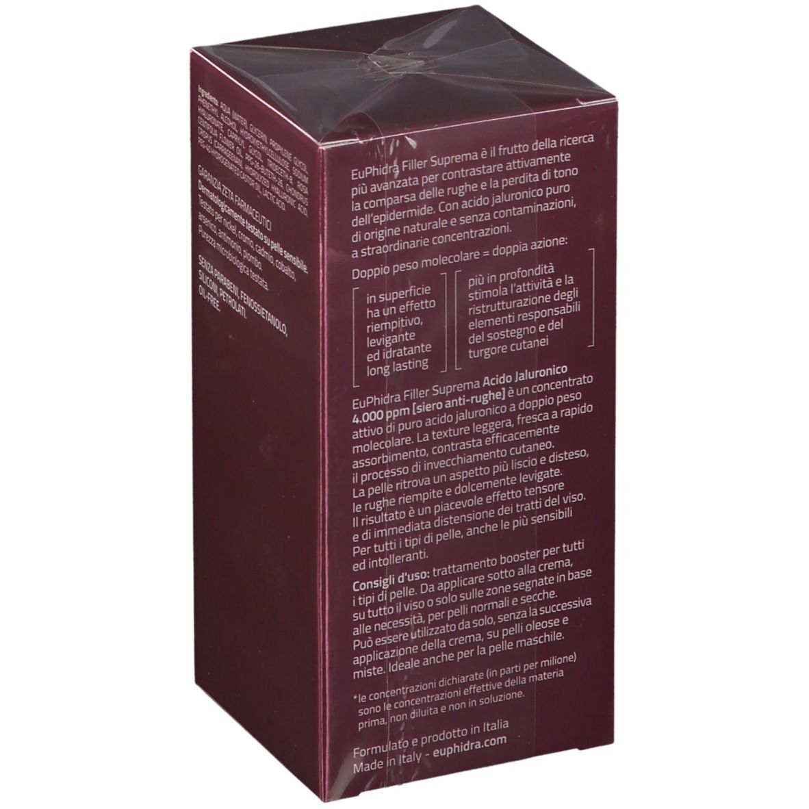 EuPhidra Filler Suprema Acide hyaluronique 4.000 ppm