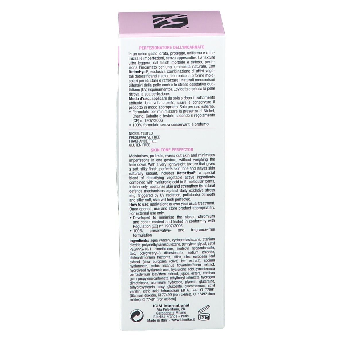 BioNike Defense Hydra5 Hydra5 Bb Silky Cream Perfecteur incrémental SPF 15