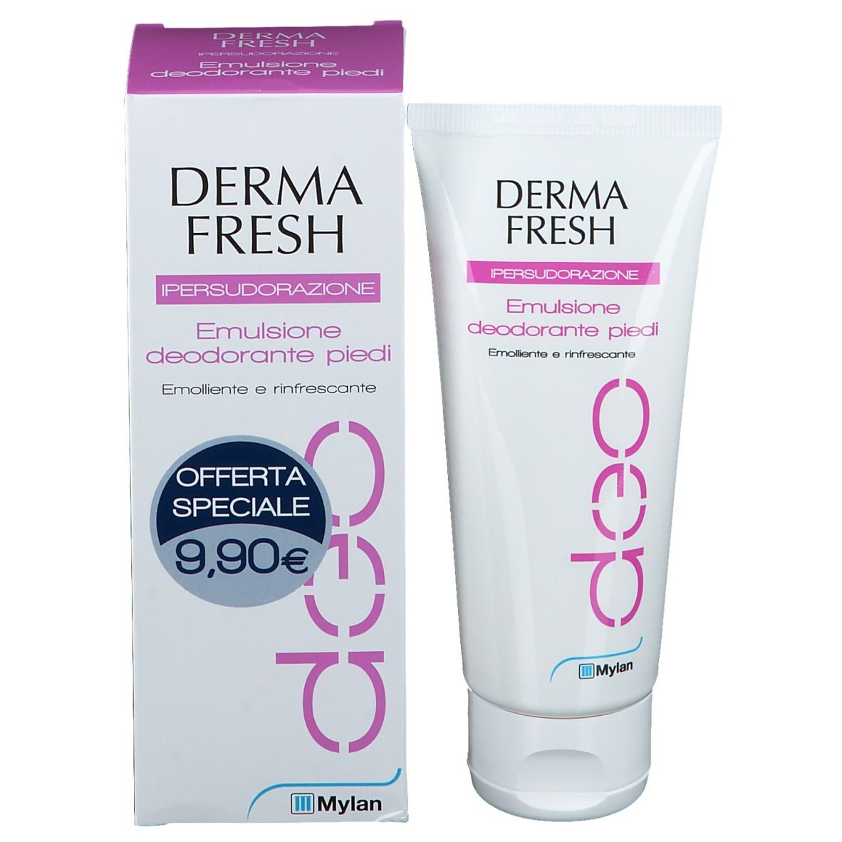 DERMAFRESH Hypersudorisation Émulsion déodorante pieds