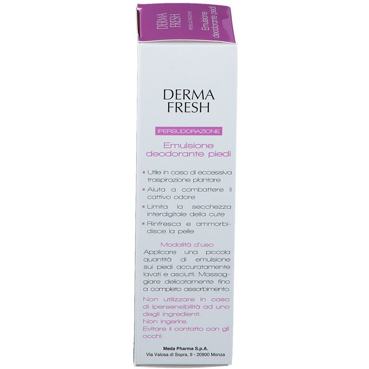 DERMAFRESH Hypersudorisation Émulsion déodorante pieds