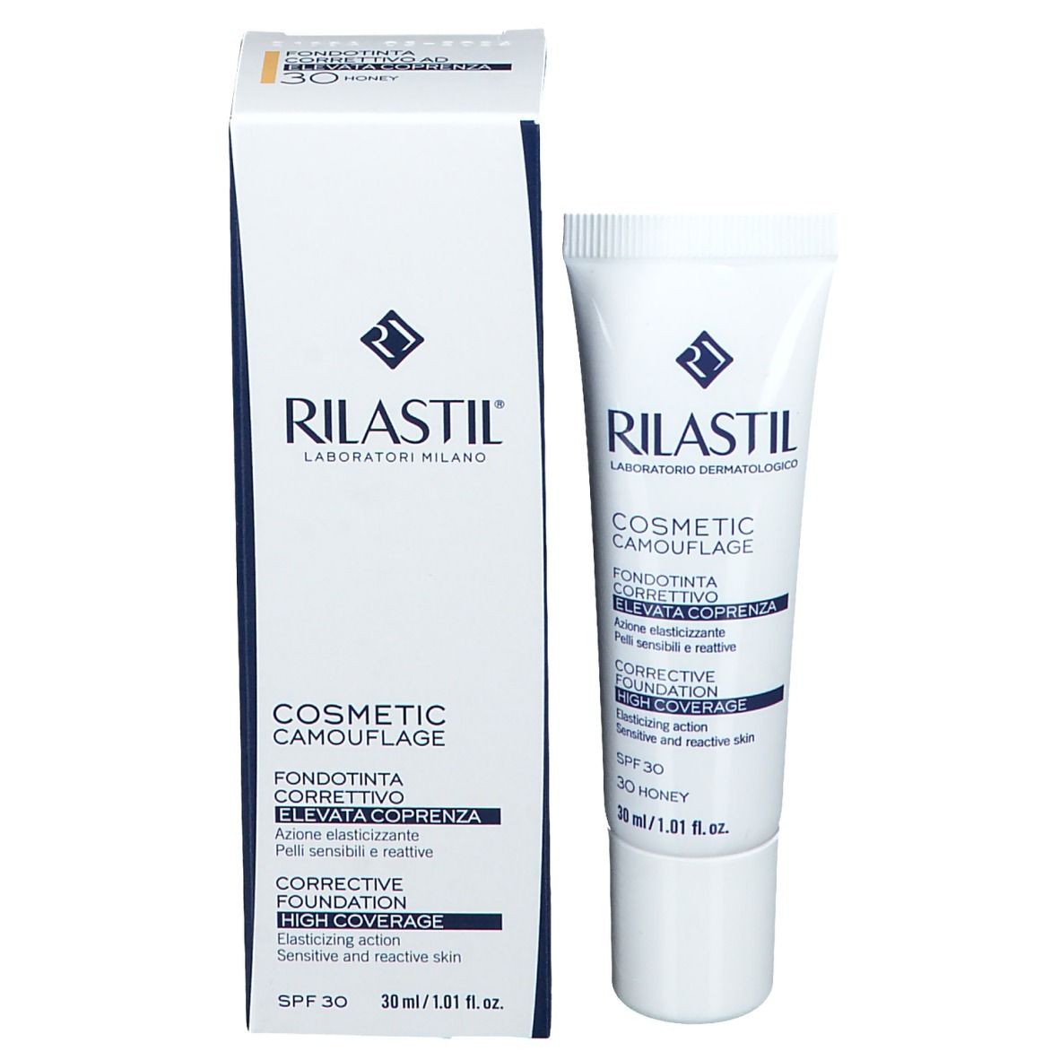 RILASTIL® Kosmetische Tarnung Hohe Grundierung Abdeckung 30 Honig