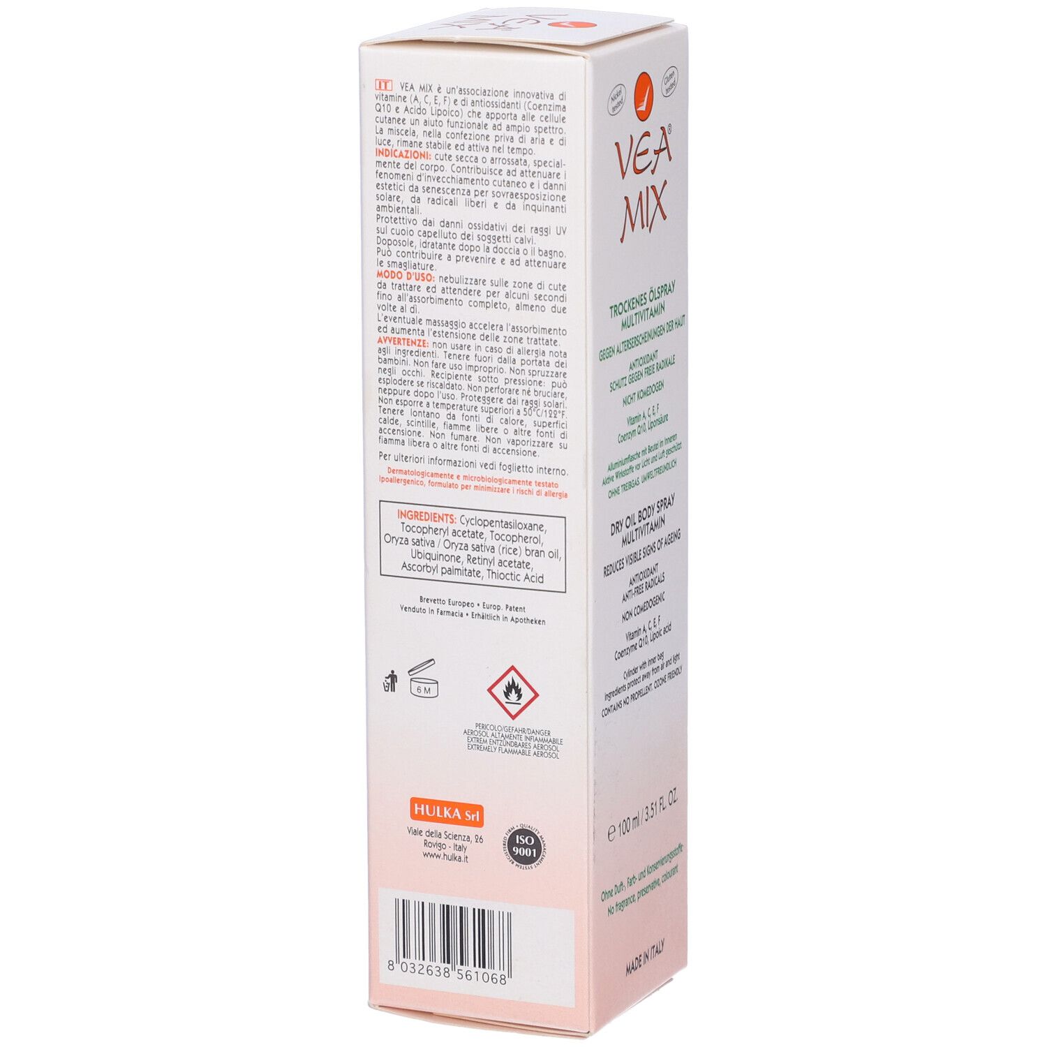 VEA MIX Spray Huile Sèche Multivitamines