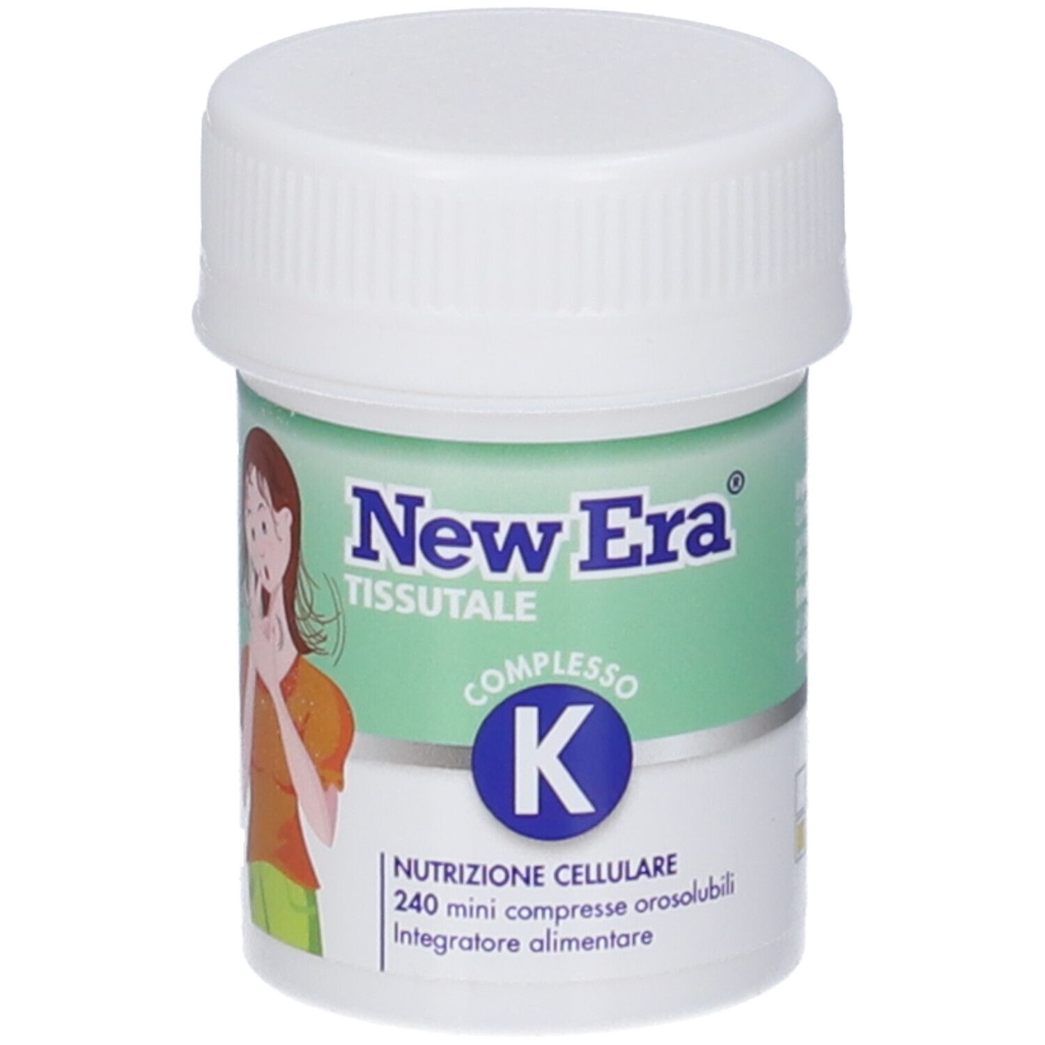 New Era Complexe K : flacon de 240 mini-comprimés orodispersibles.