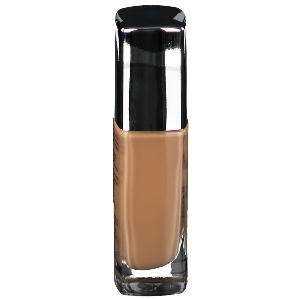 Fond de teint RILASTIL® Maquillage Liftrepair 40. Flacon avec liquide brun, bouchon argenté. Vue latérale.