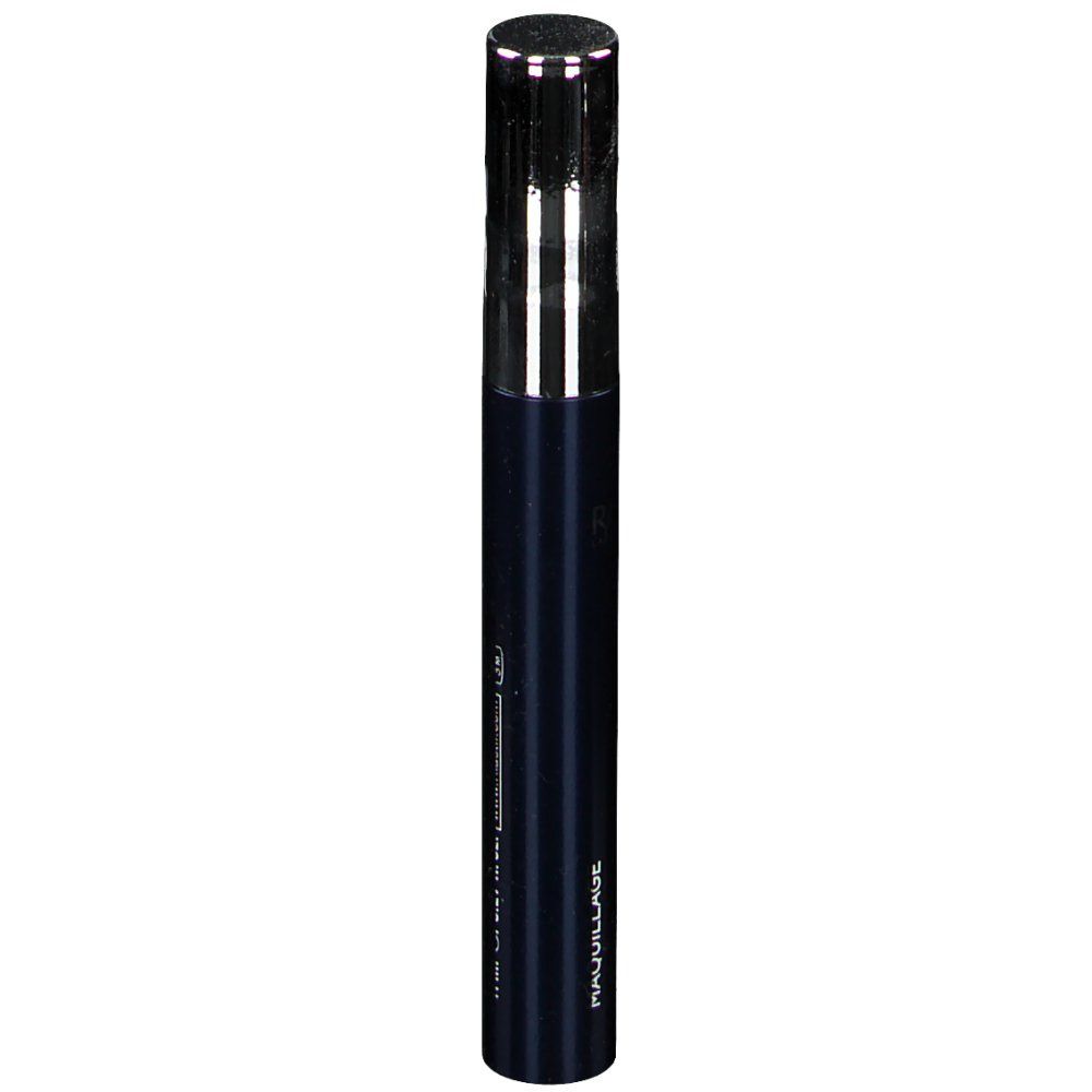 Mascara-Tube mit silberfarbenem Deckel. Aufschrift: Maquillage. Schwarze Tube mit weißen Schriftzügen.