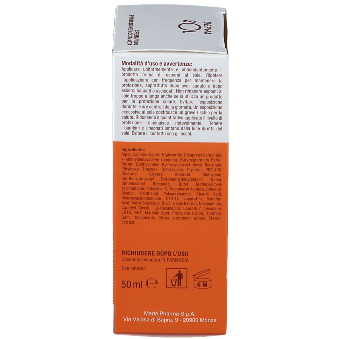 Dermasol Crème Visage SPF 50+
