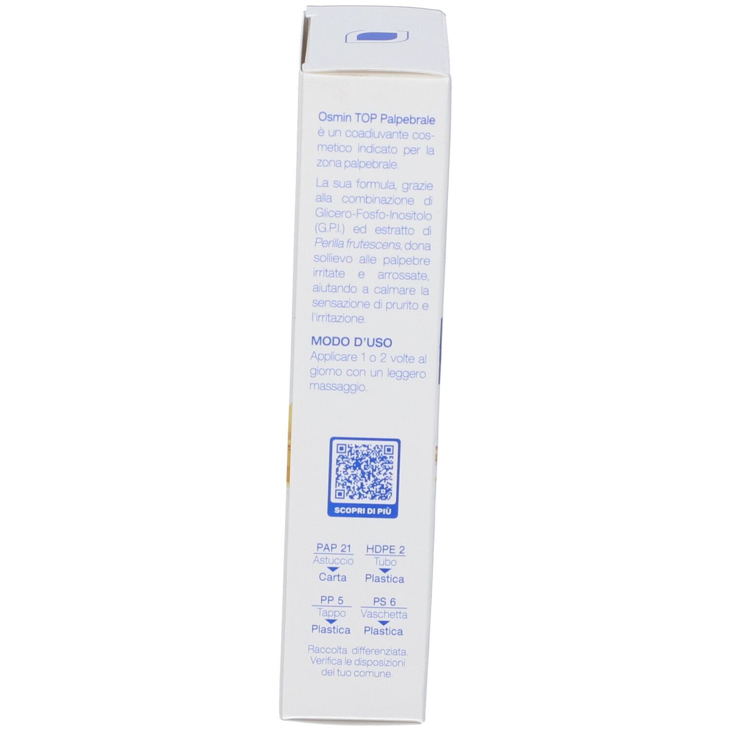 Produktverpackung mit Text und QR-Code. Enthält Text. Marke BIOGENA. Angaben zur Entsorgung.