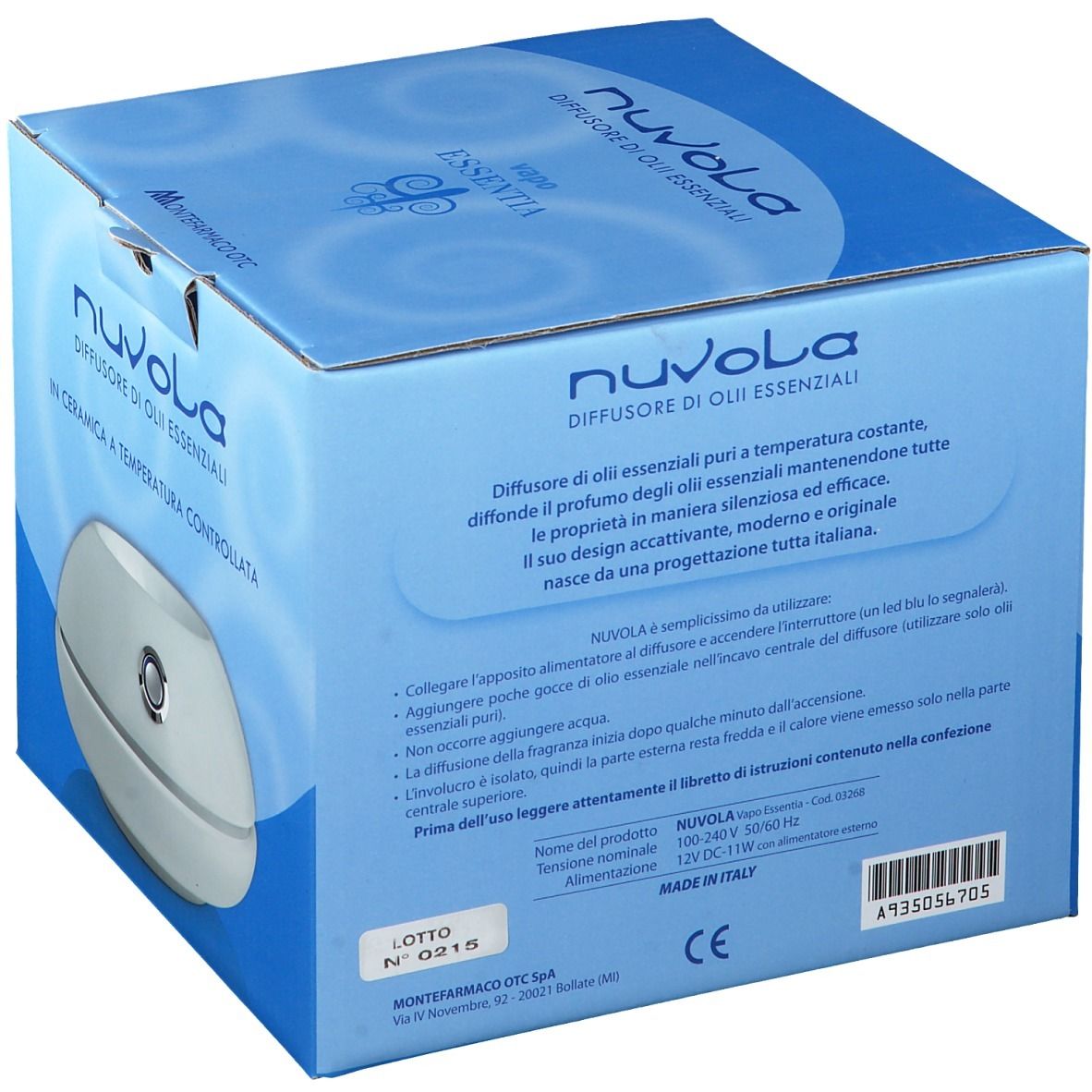 Nuvola Diffuseur de Vapo Ätherisch