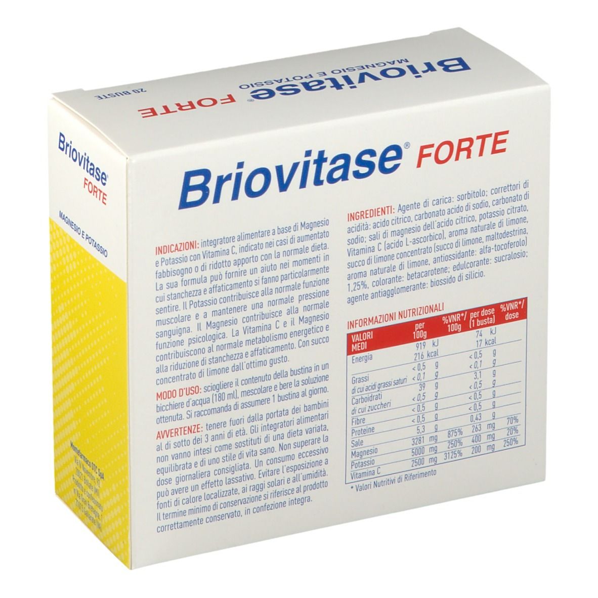 Briovitase® Forte Magnésium et potassium