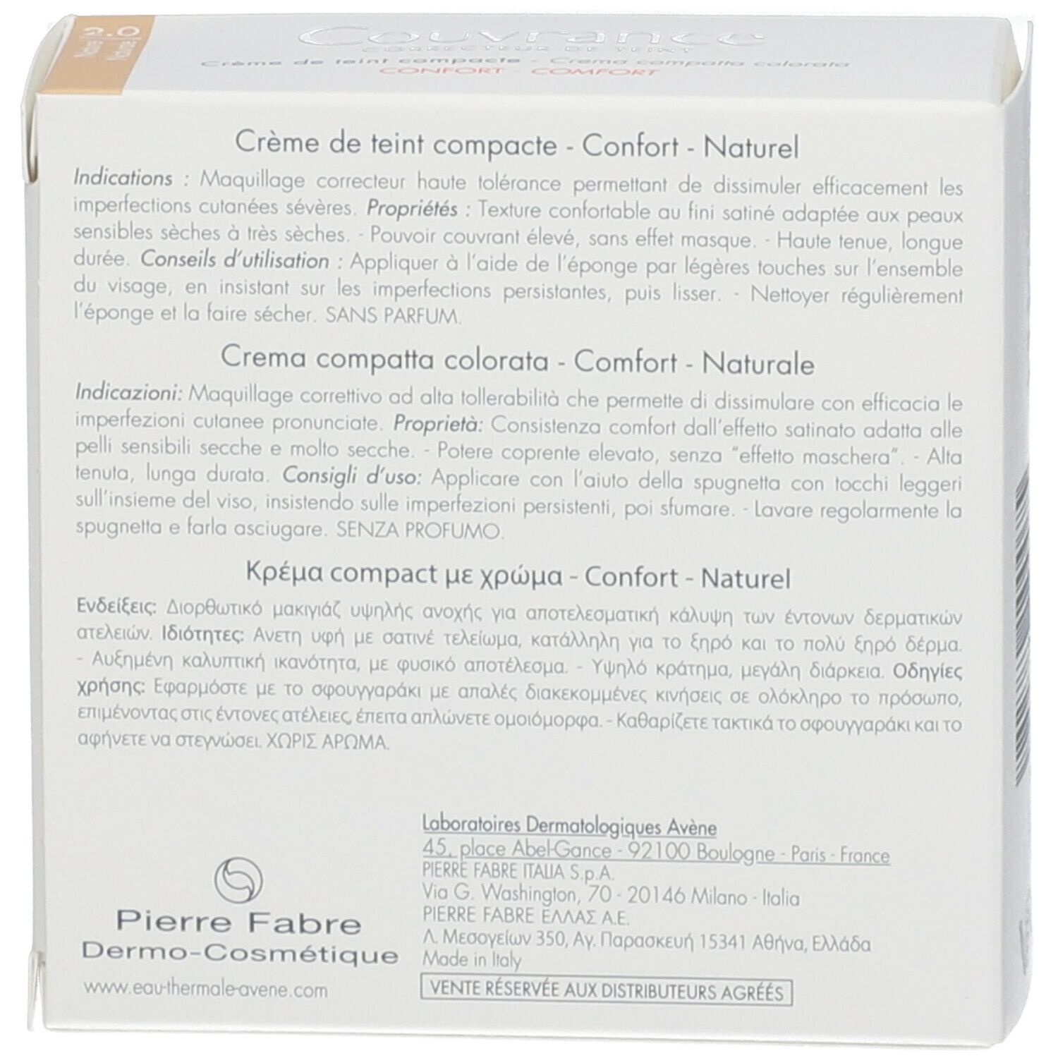 Avène Couvrance Kompakt Make up 02  naturel