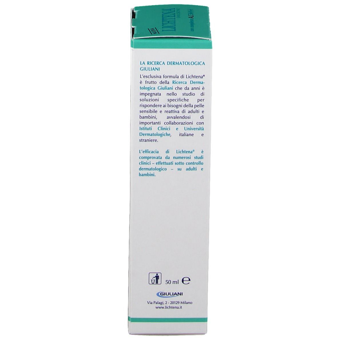 Verpackung, Text: 'LA RICERCA DERMATOLOGICA GIULIANI'.