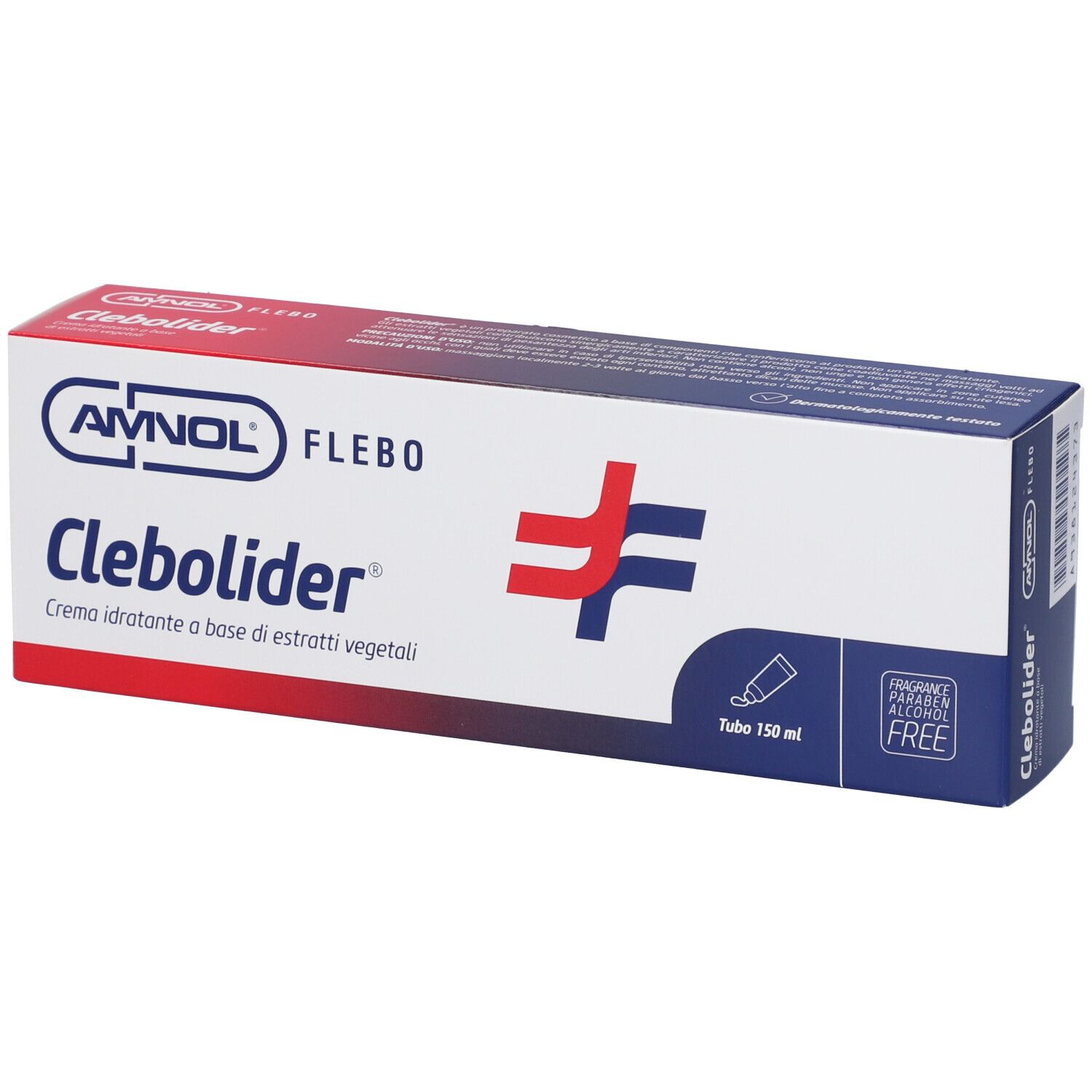 Emballage de Crème Clebolider avec logo et informations produit.
