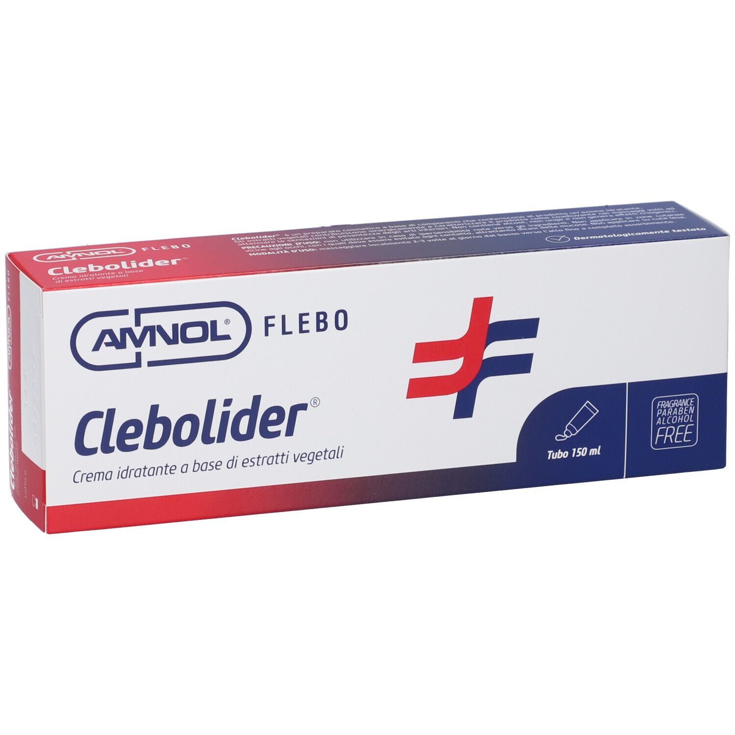 Emballage de Crème Clebolider avec logo et informations produit.