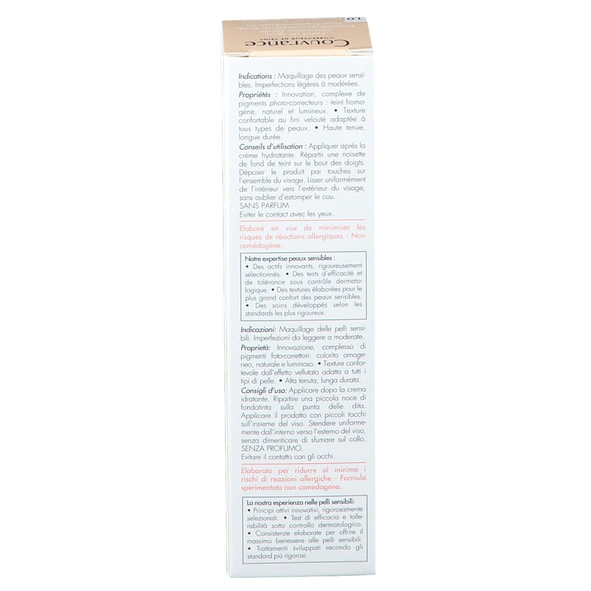Avène Couvrance Fond de teint correcteur fluide 1.0