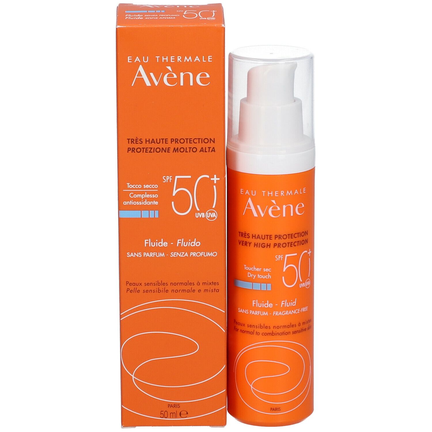 Avène Très haute protection Fluide SPF 50+ Sans parfum