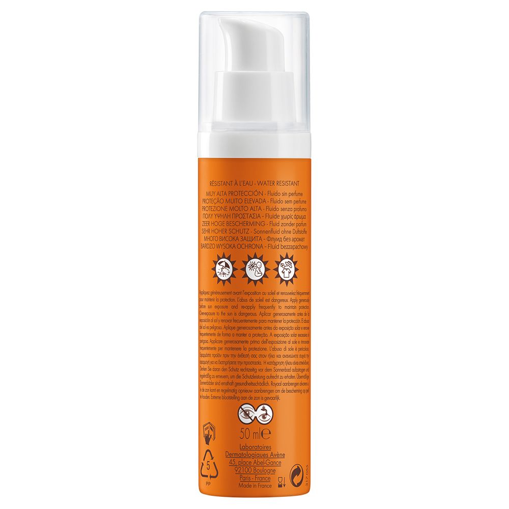 Avène Très haute protection Fluide SPF 50+ Sans parfum