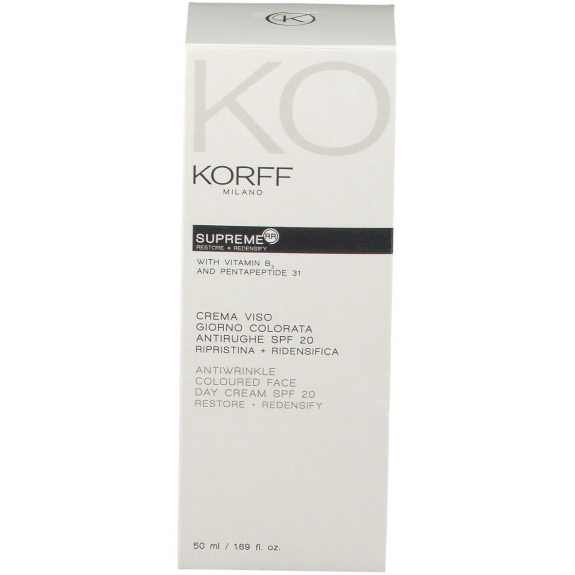 KORFF Supreme Crème colorée SPF 20