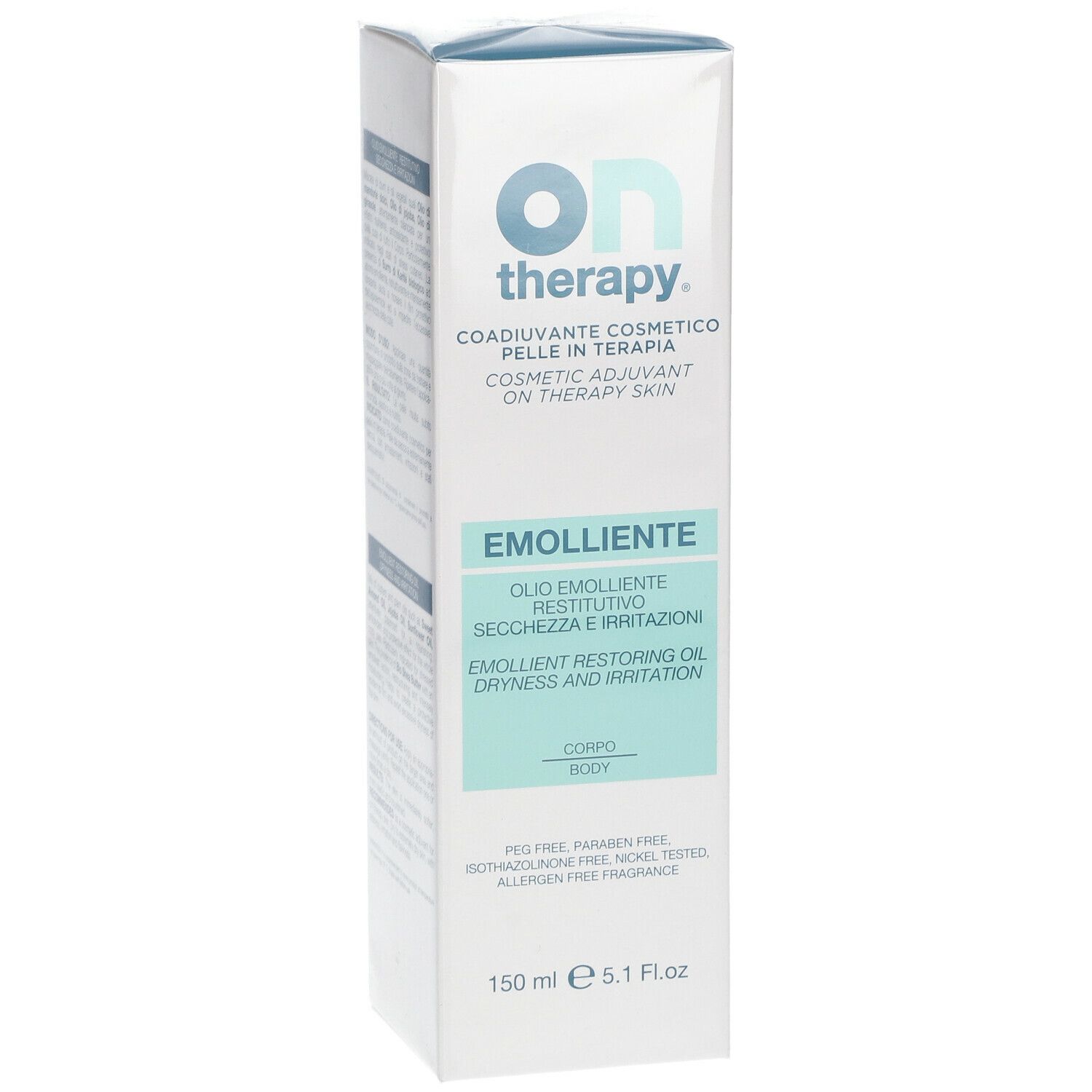 Ontherapy-Schachtel. Aufschrift: Emolliente. 150 ml.