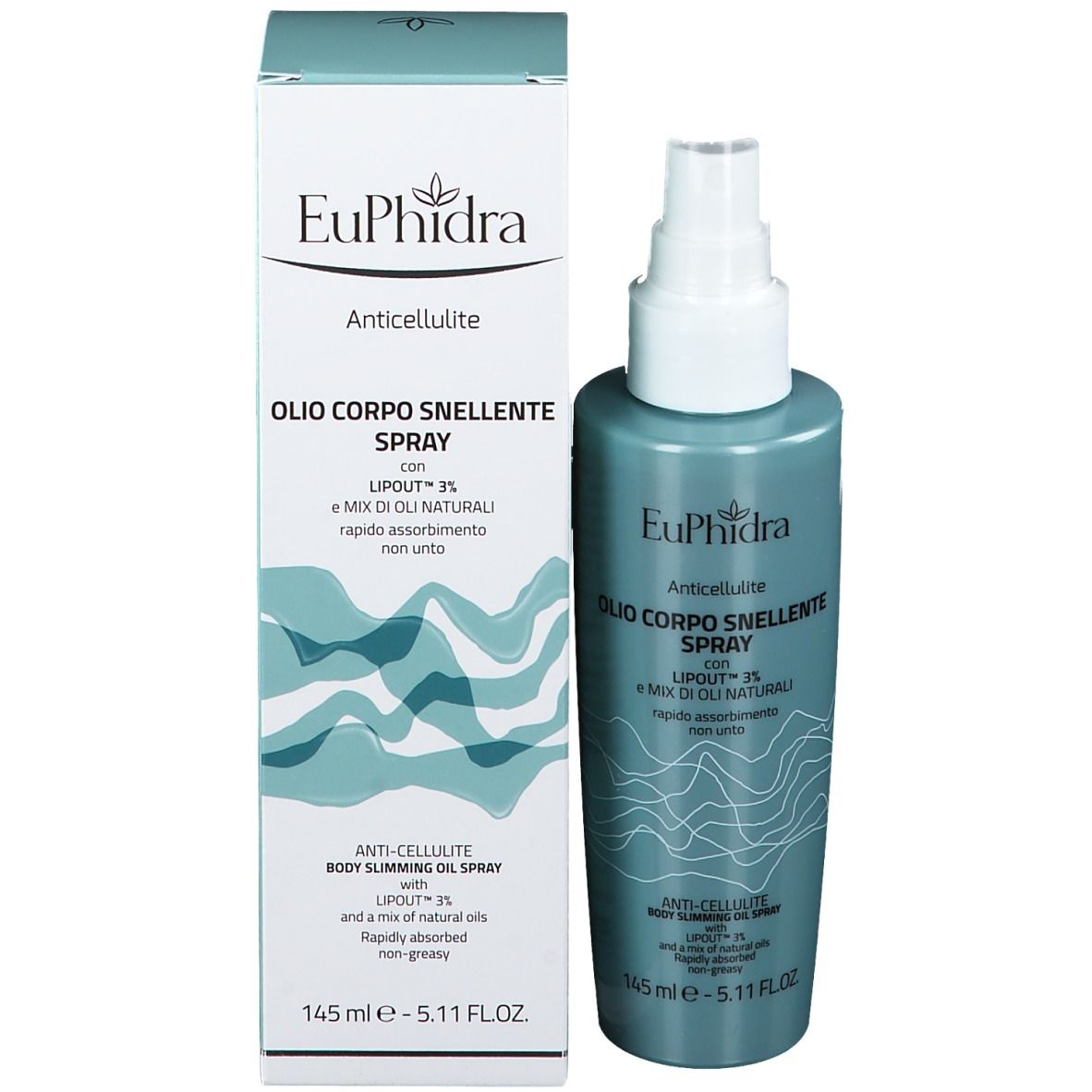 Euphidra Spray d'huile amincissante pour le corps