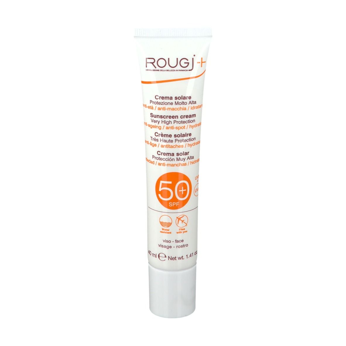 ROUGJ Crème Solaire Anti-âge et Anti-taches SPF 50+
