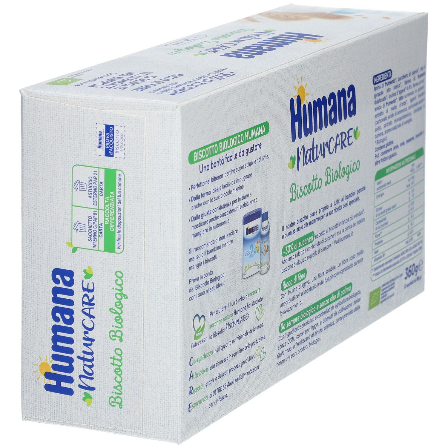 Humana NaturCare Biscuits bio 4 mois et +