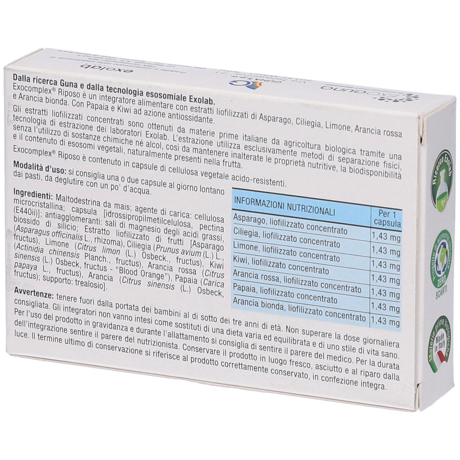 EXOCOMPLEX RIPOSO 30CPS