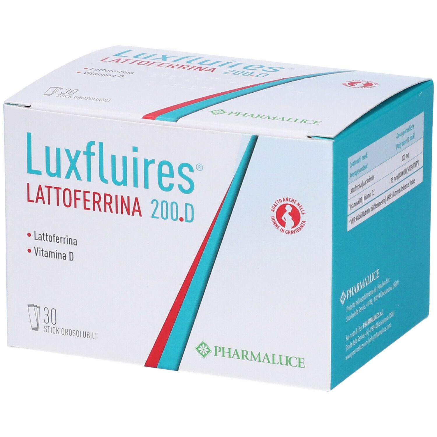 PHARMALUCE Luxfluires Lactoferrin 200D