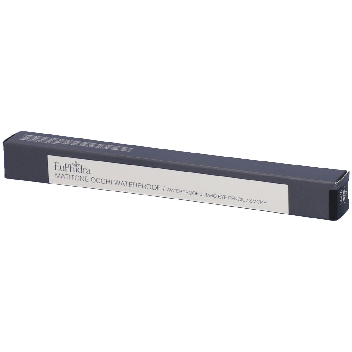 Emballage gris foncé. Inscription: Euphidra Matitone Occhi Waterproof WP21 Smoky.